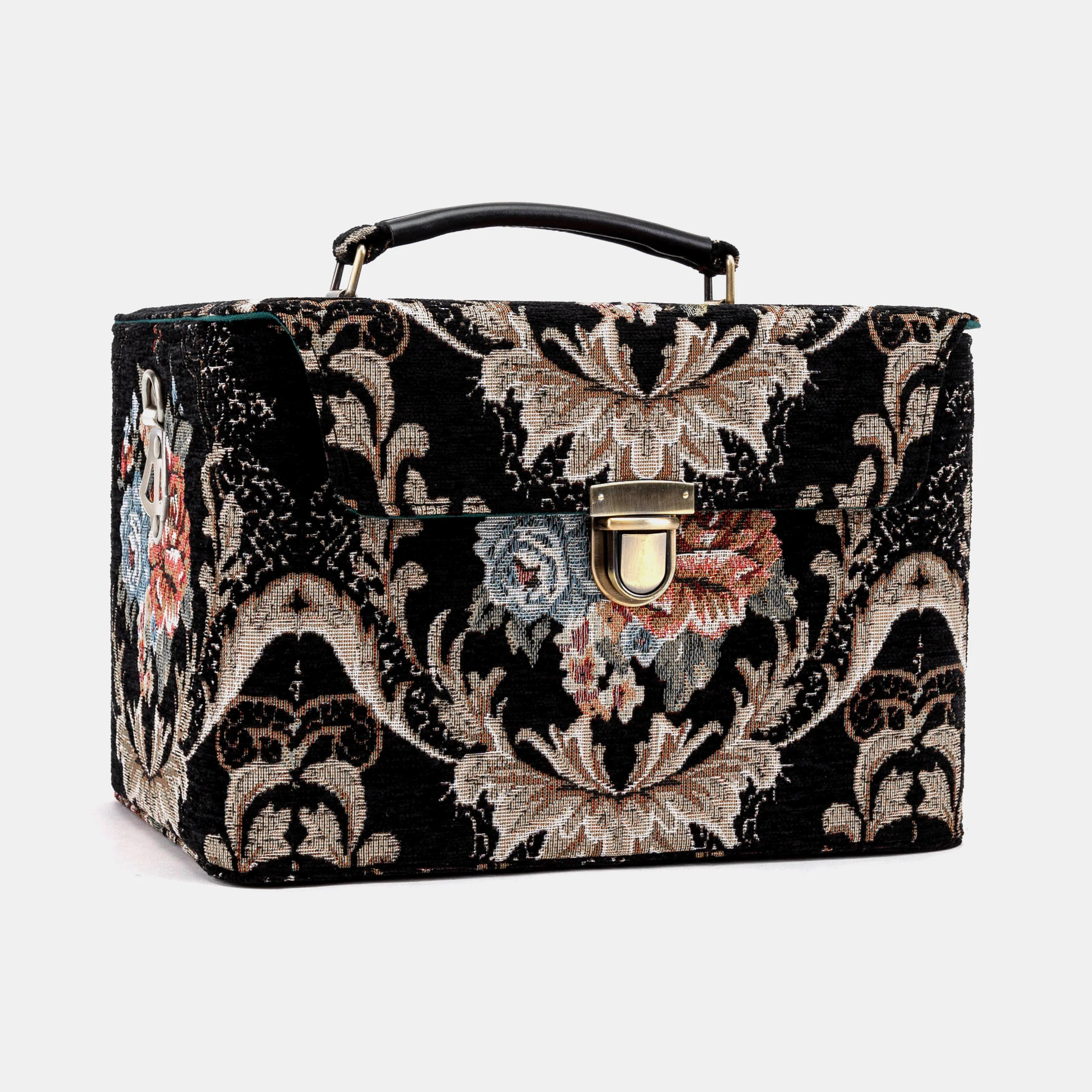 Floral Black Josephine Large Train Case - Image 4
