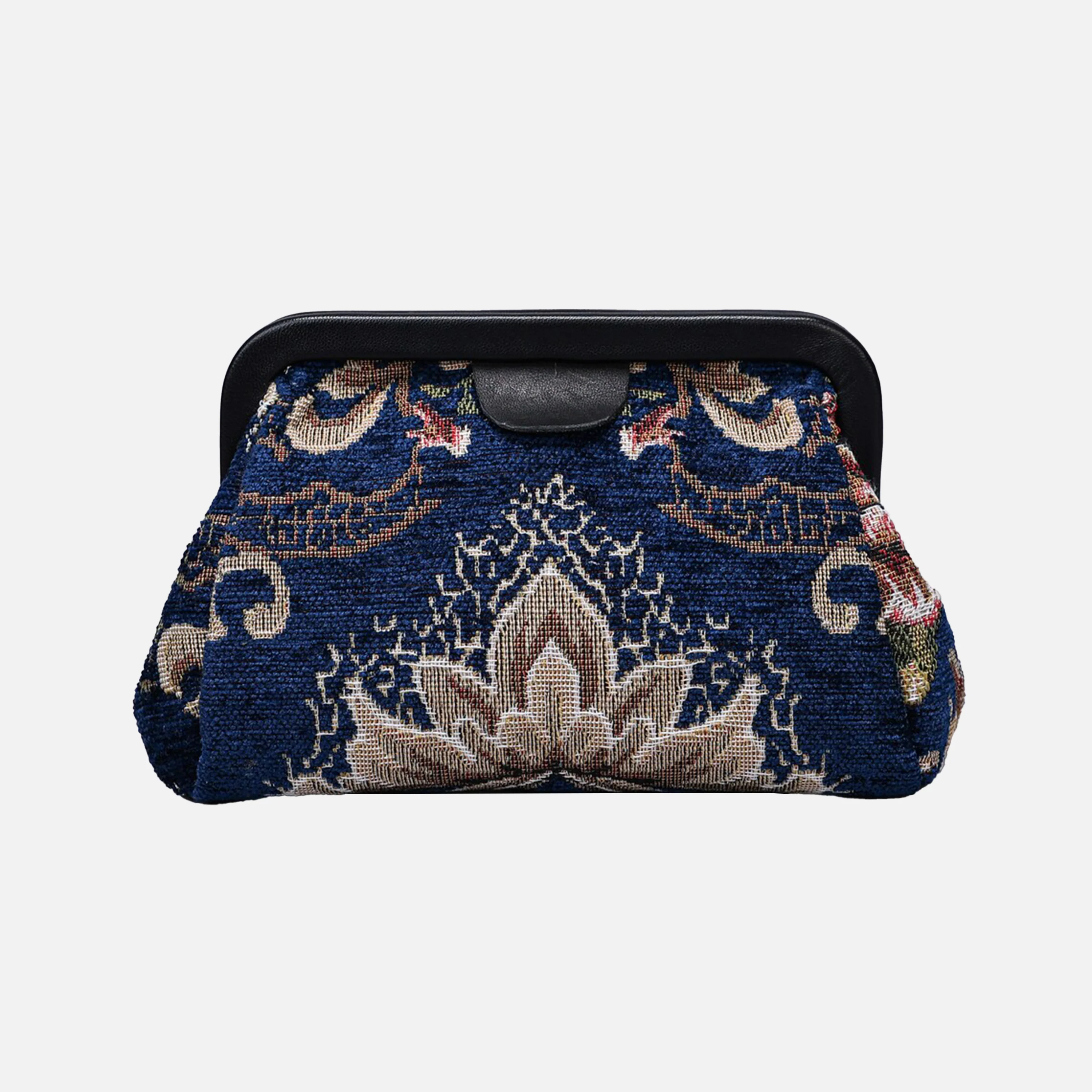 Floral Blue Evening Bag Clutch - Image 3