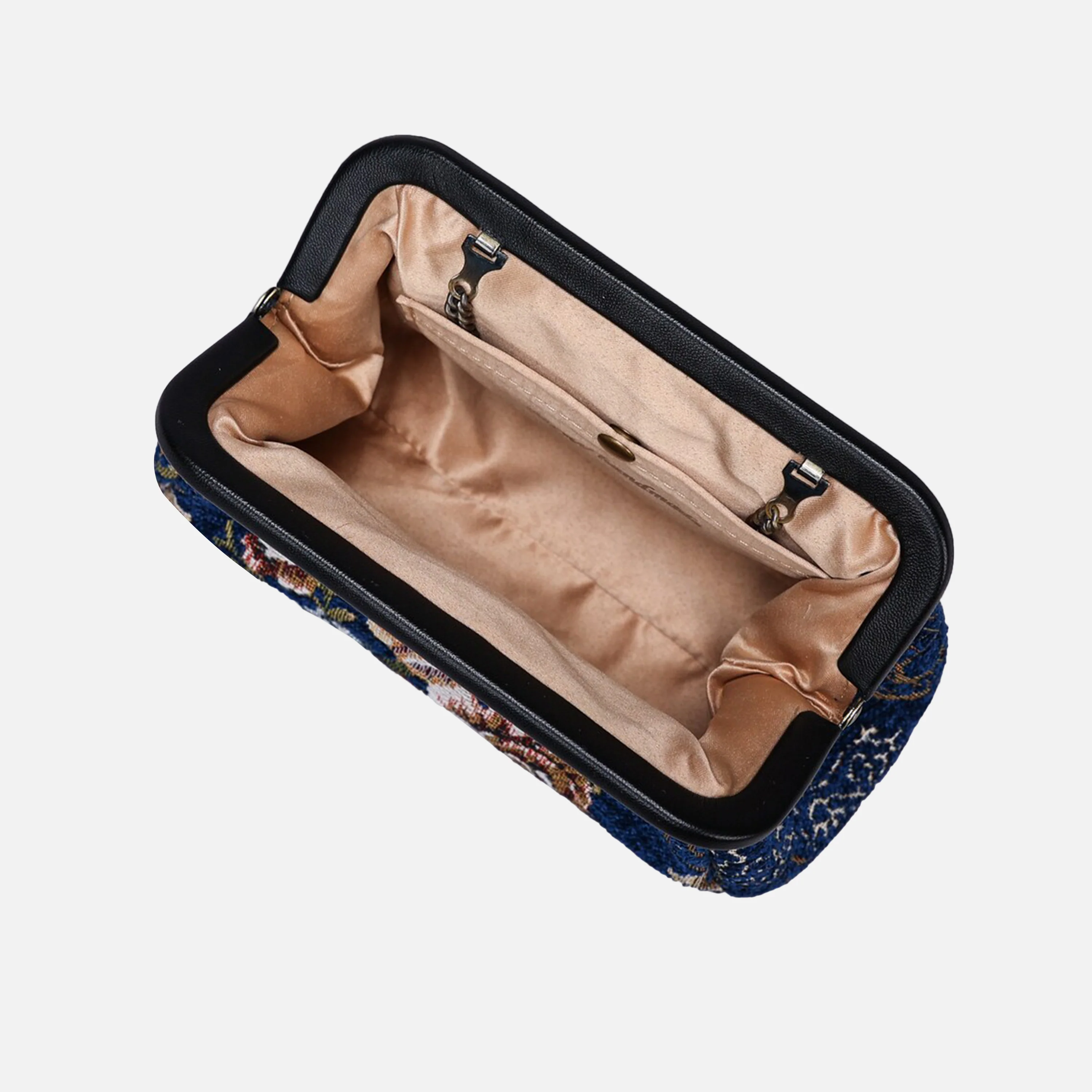 Floral Blue Evening Bag Clutch - Image 6