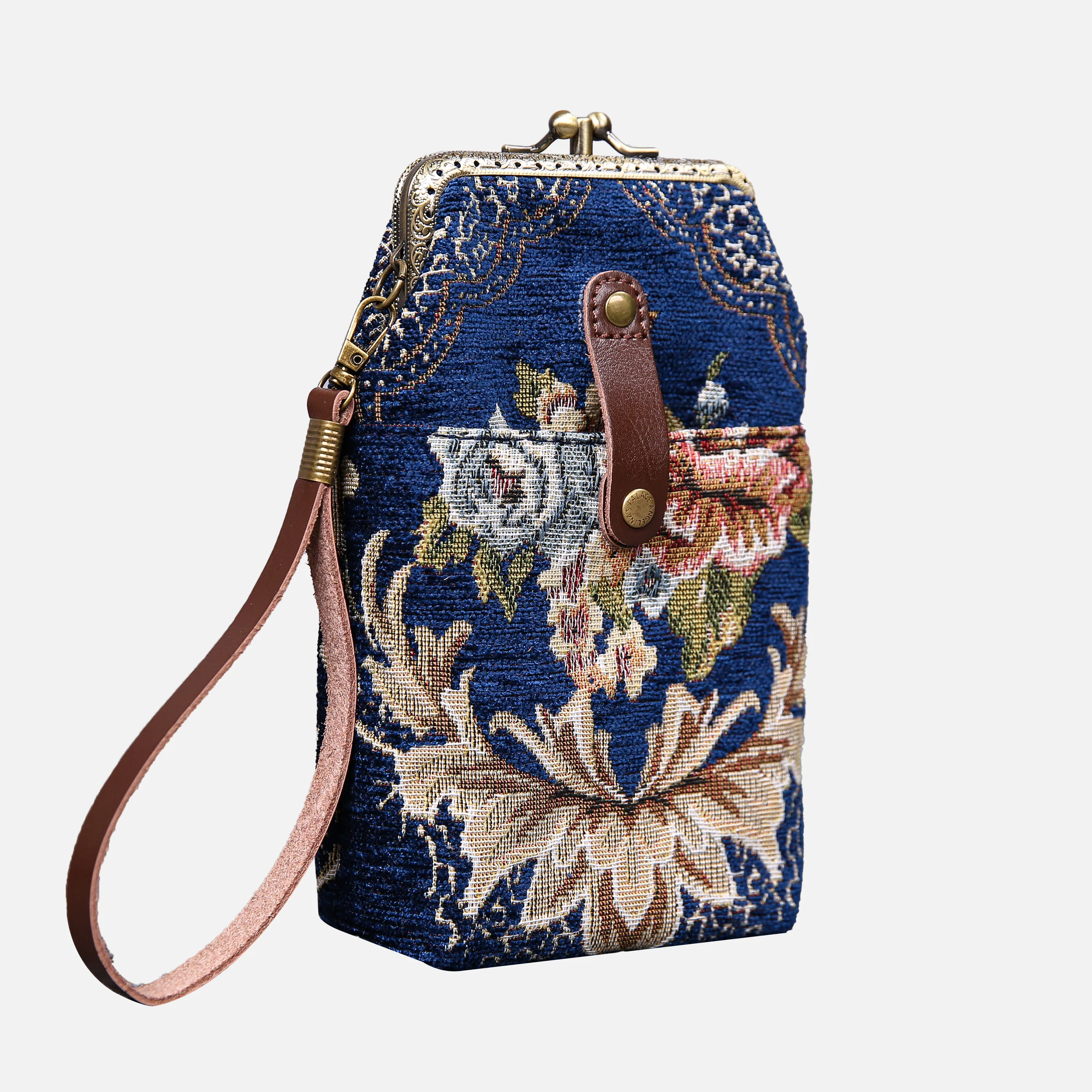 Floral Blue Carpet Phone Case - Image 3