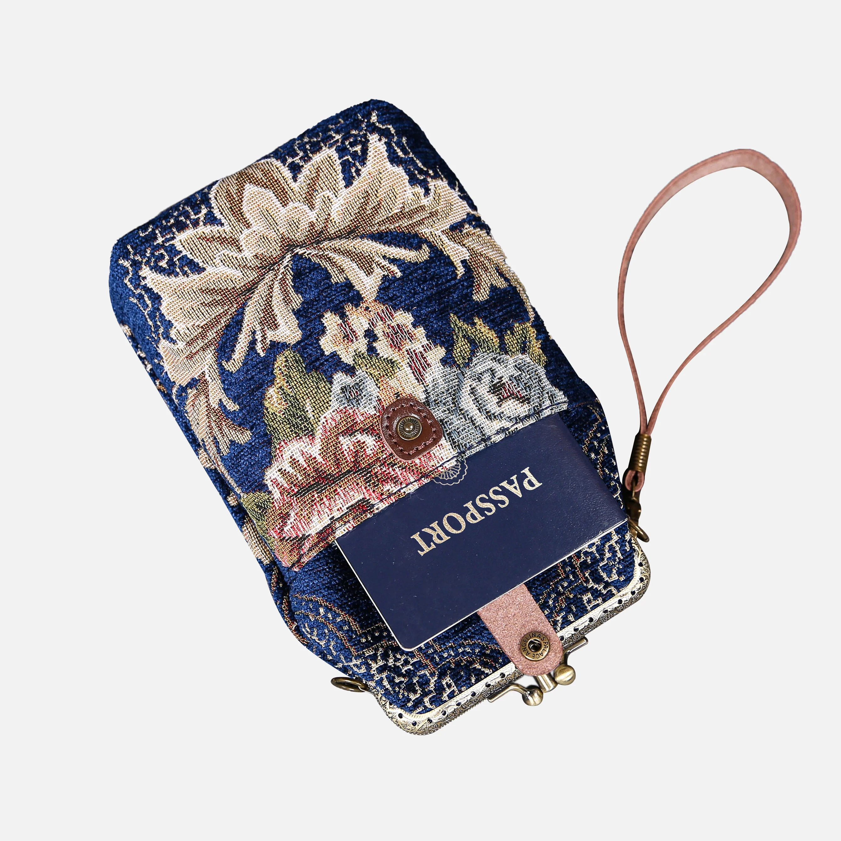 Floral Blue Carpet Phone Case - Image 5