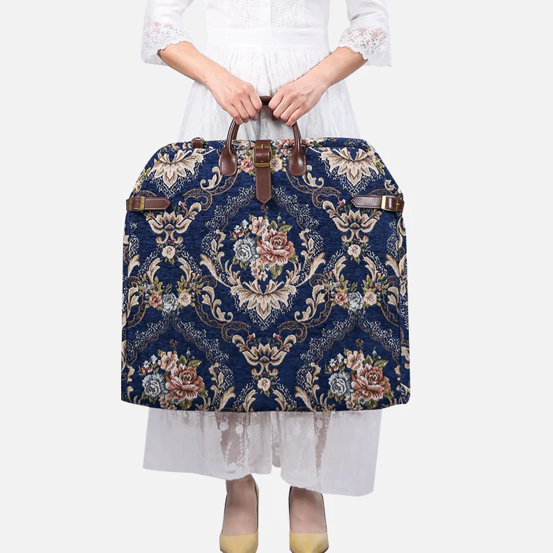 Floral Blue Carpet Garment Bag - Image 2