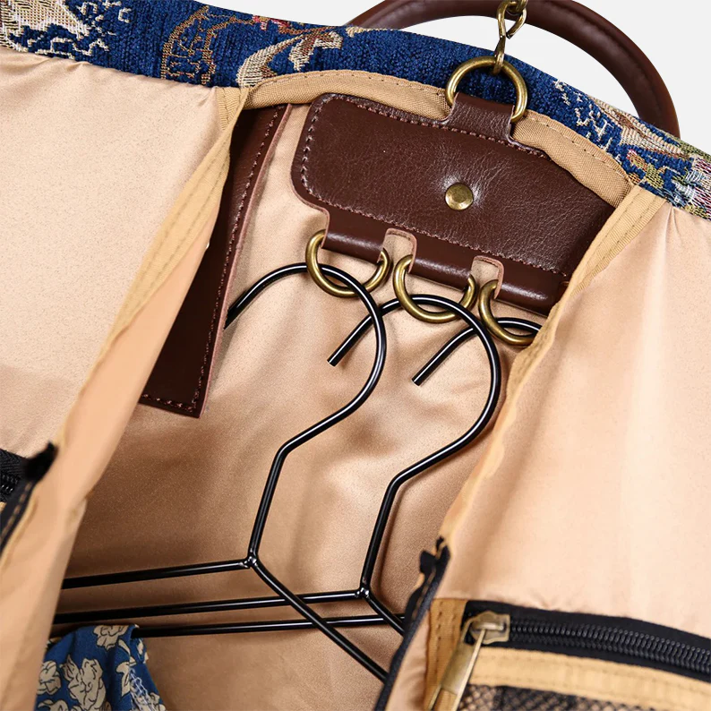 Floral Blue Carpet Garment Bag - Image 8