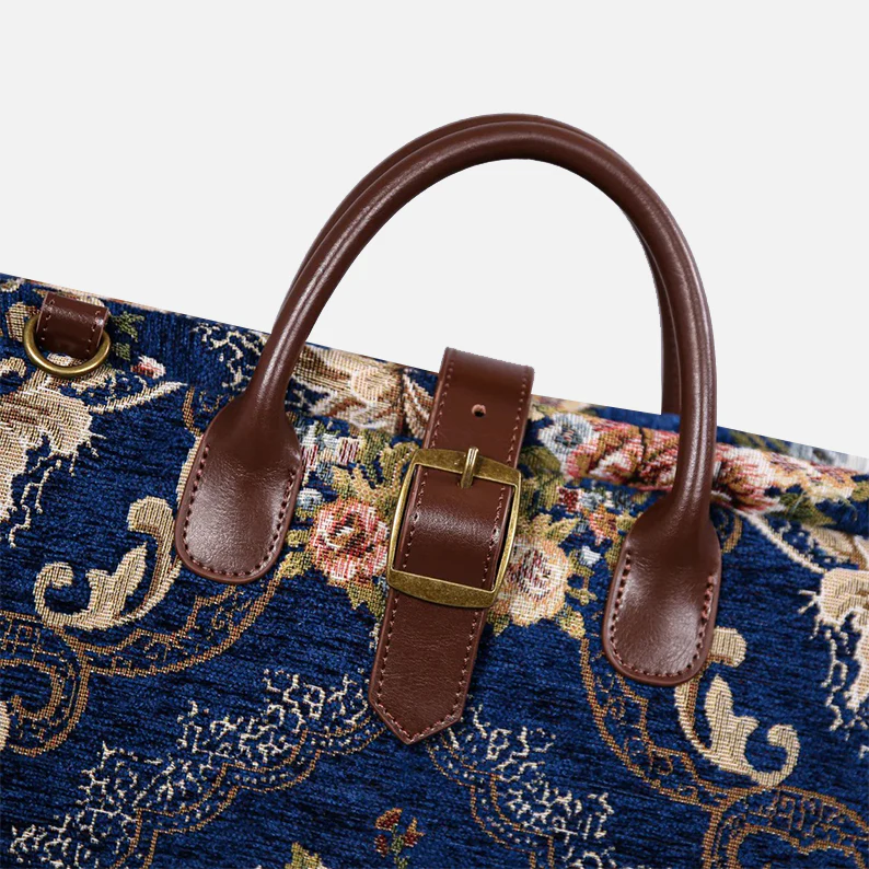 Floral Blue Carpet Garment Bag - Image 9