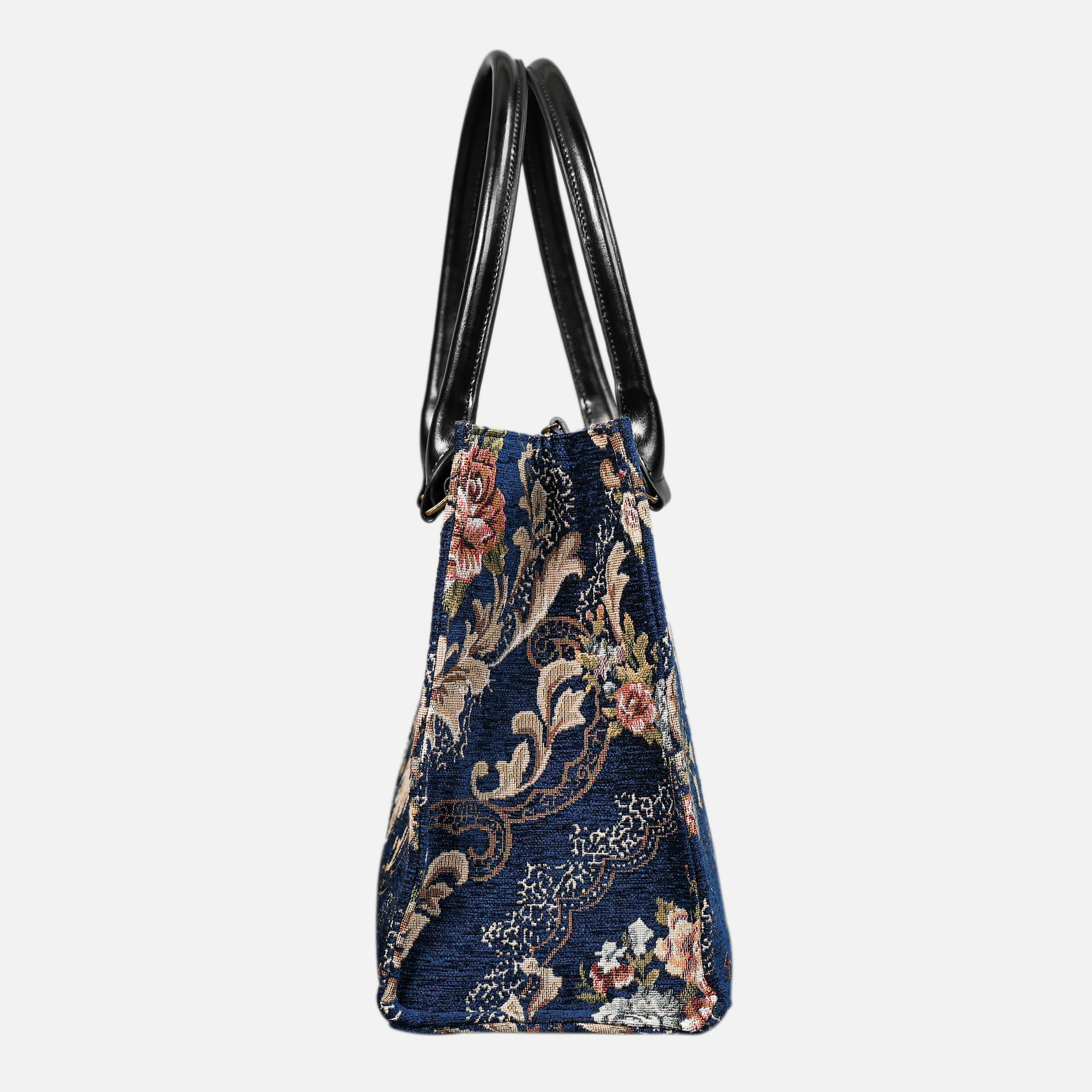 Floral Blue Laptop Work Tote - Image 3