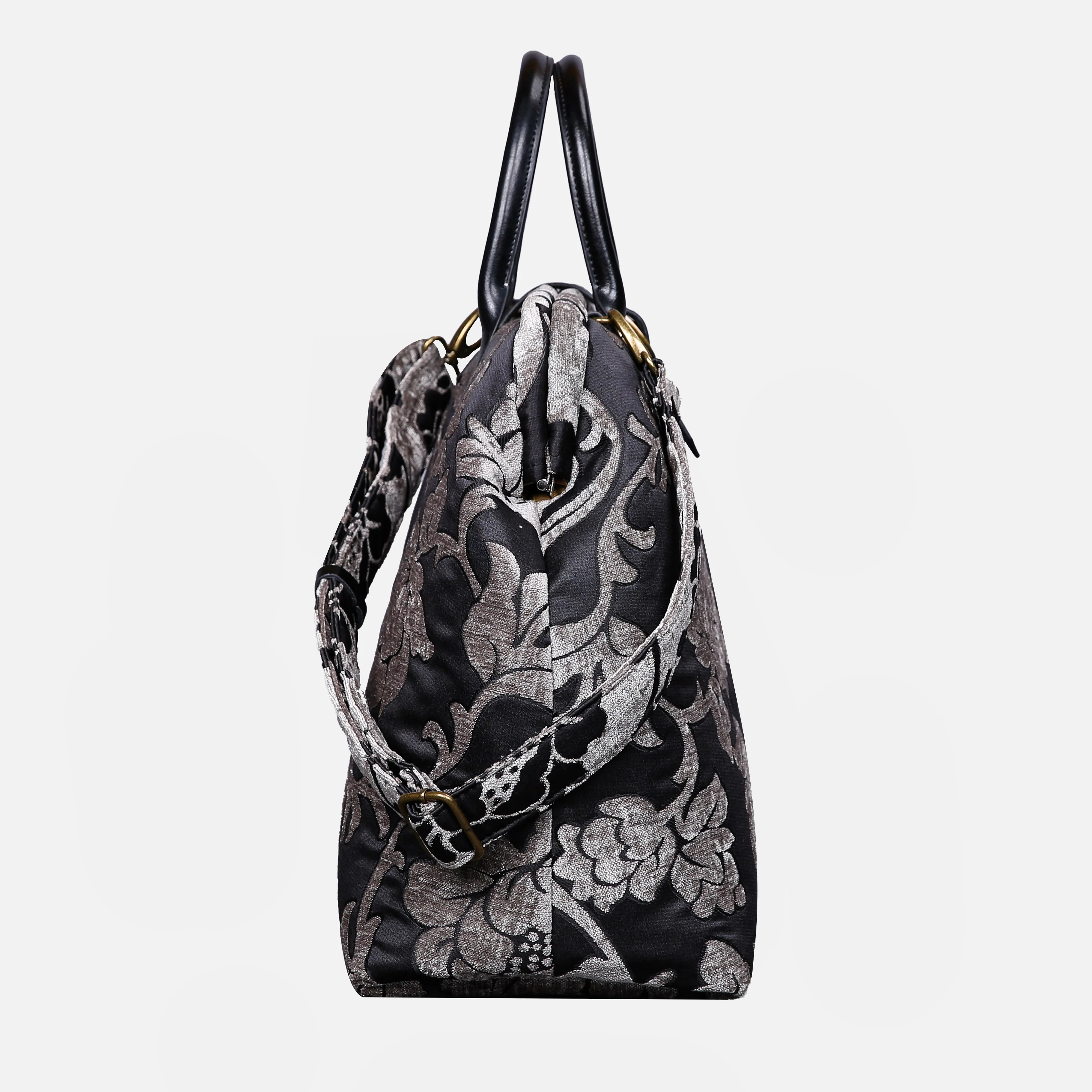 Floral Brocade Grey Mary Poppins Weekender - Image 4