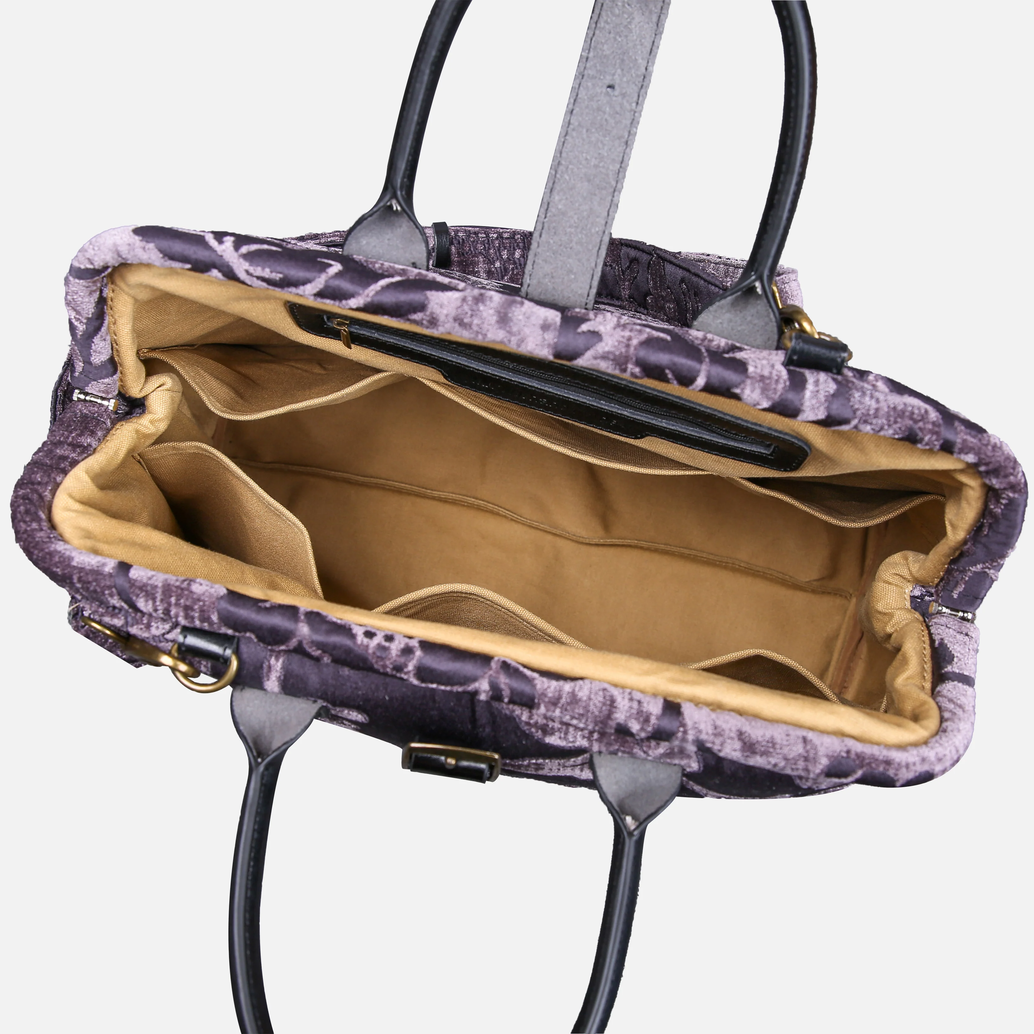 Floral Brocade Purple Mary Poppins Weekender - Image 6