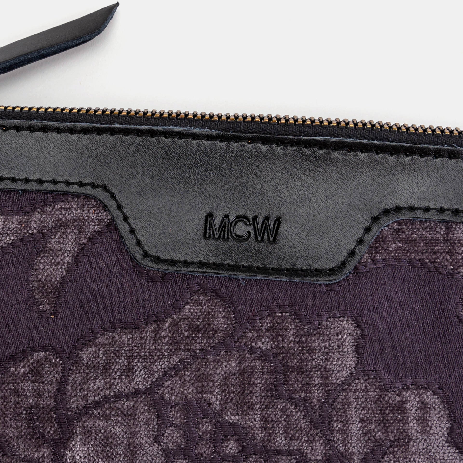 Floral Brocade Purple Wristlet Clutch - Image 2