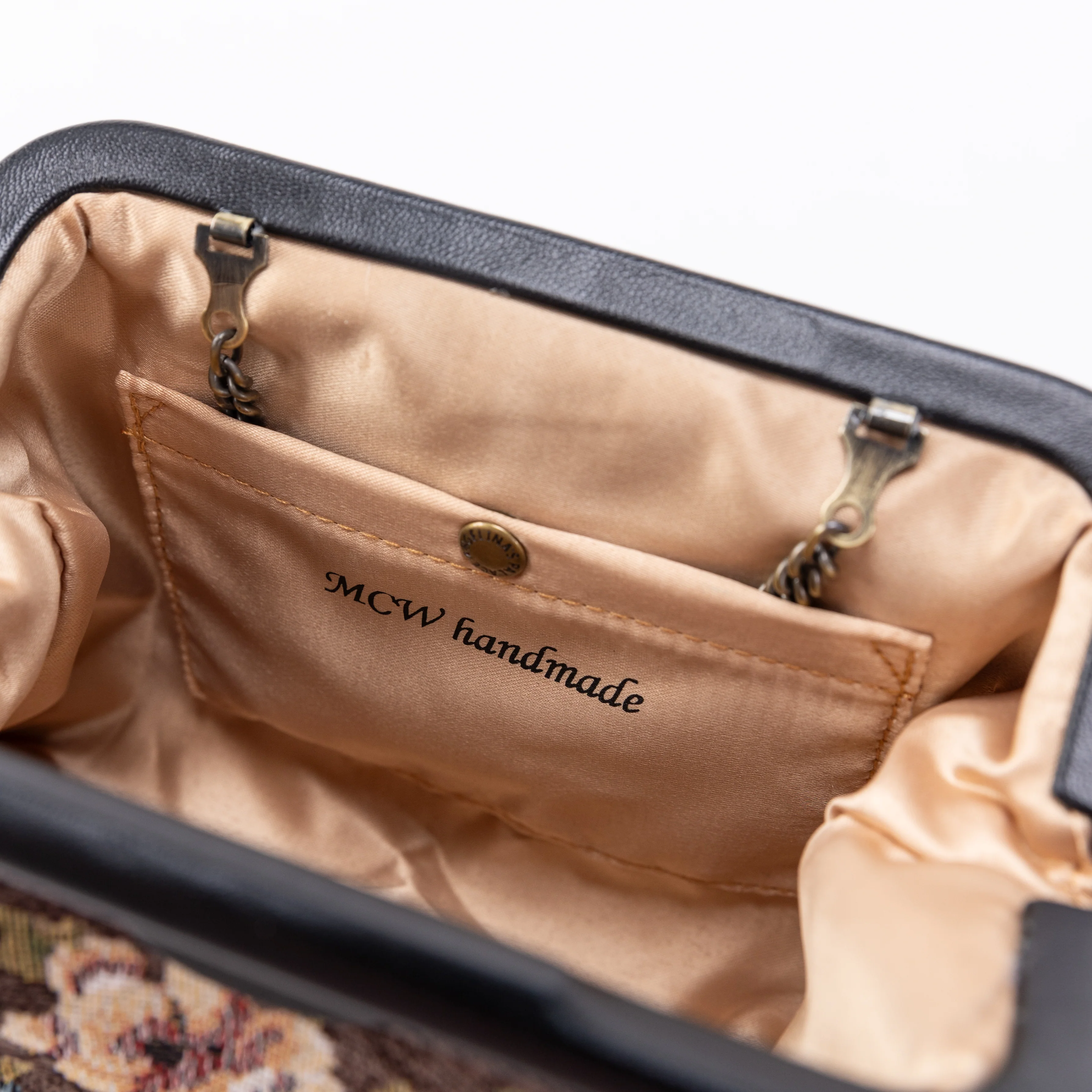 Floral Brown Alma Clutch - Image 3