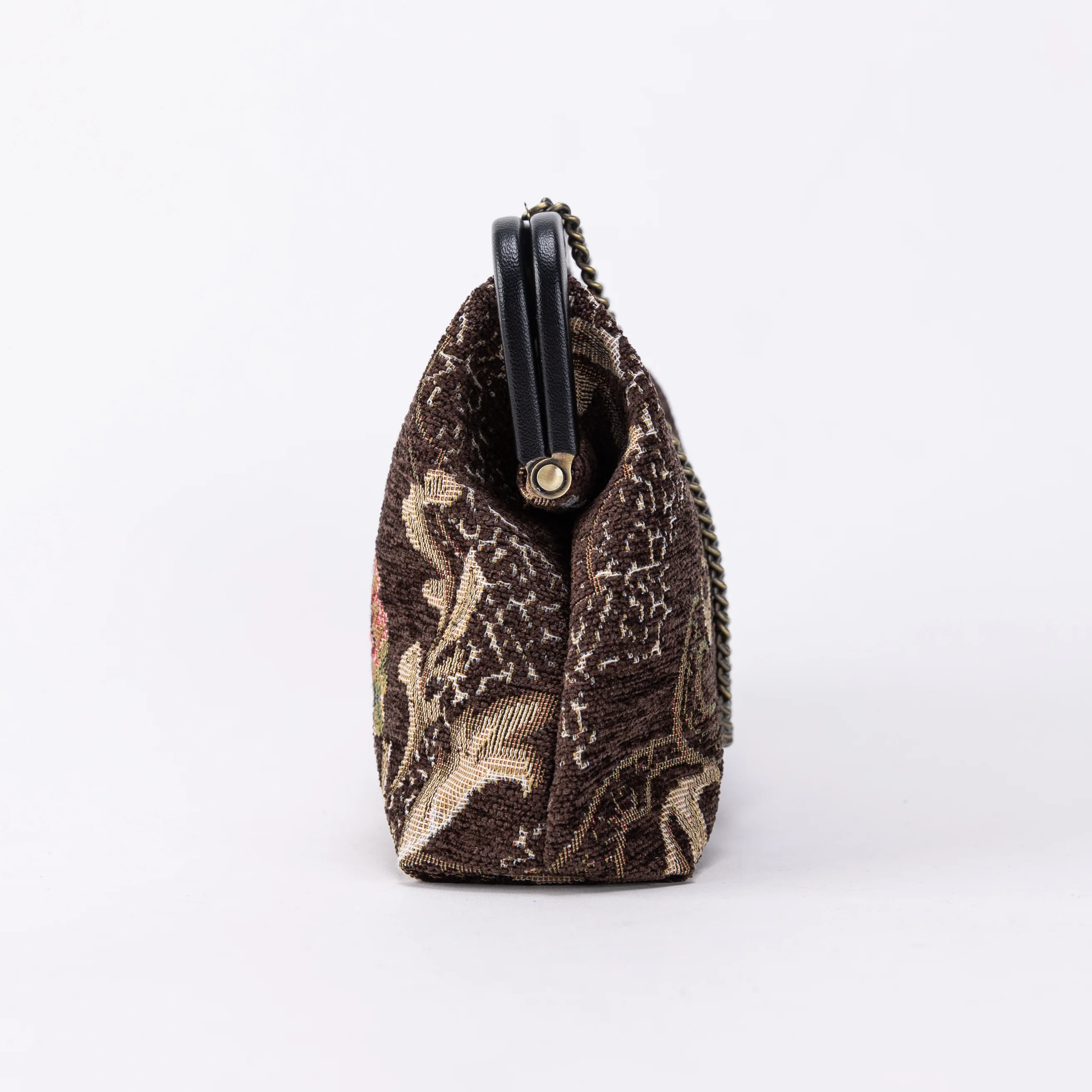 Floral Brown Alma Clutch - Image 4