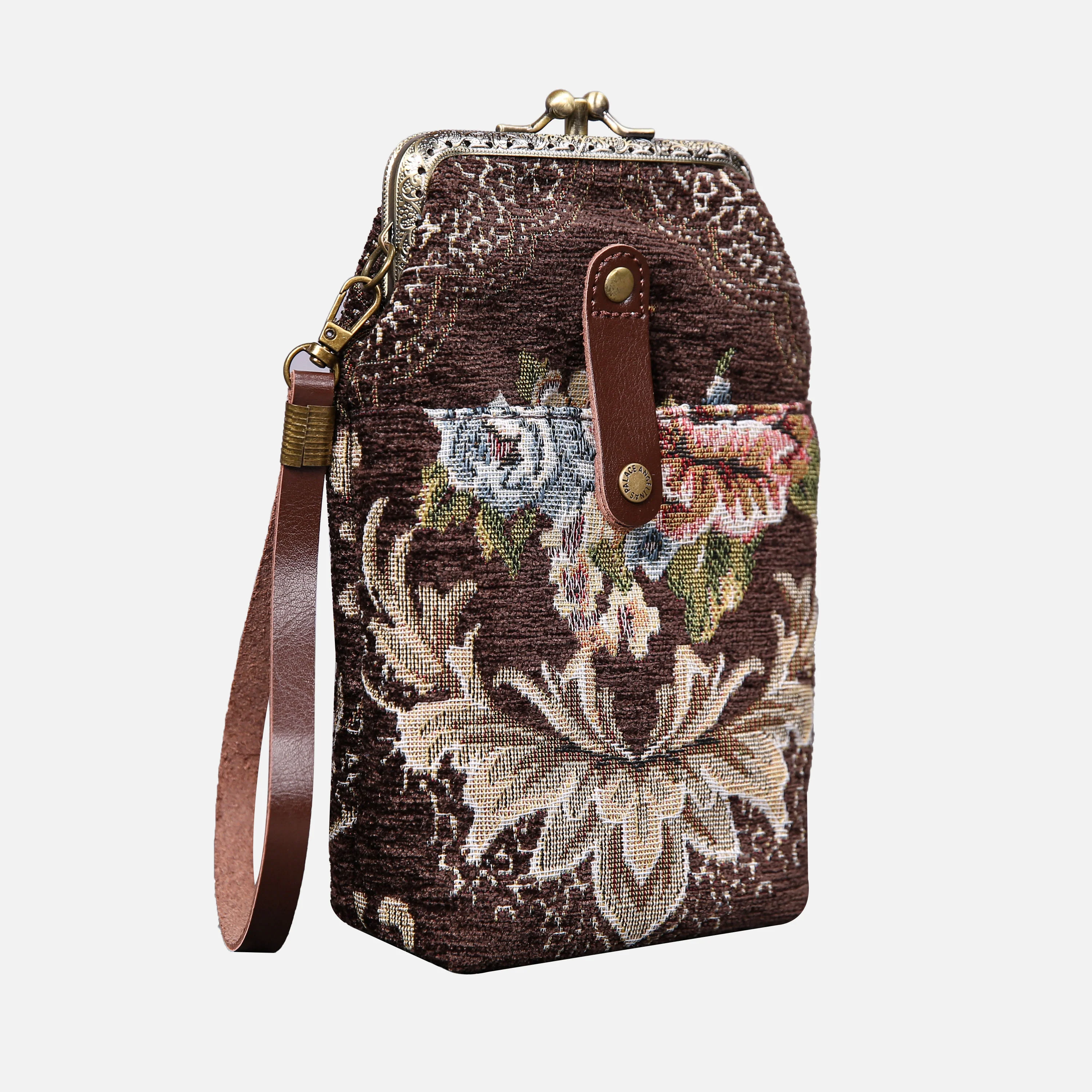 Floral Brown Carpet Phone Case - Image 3
