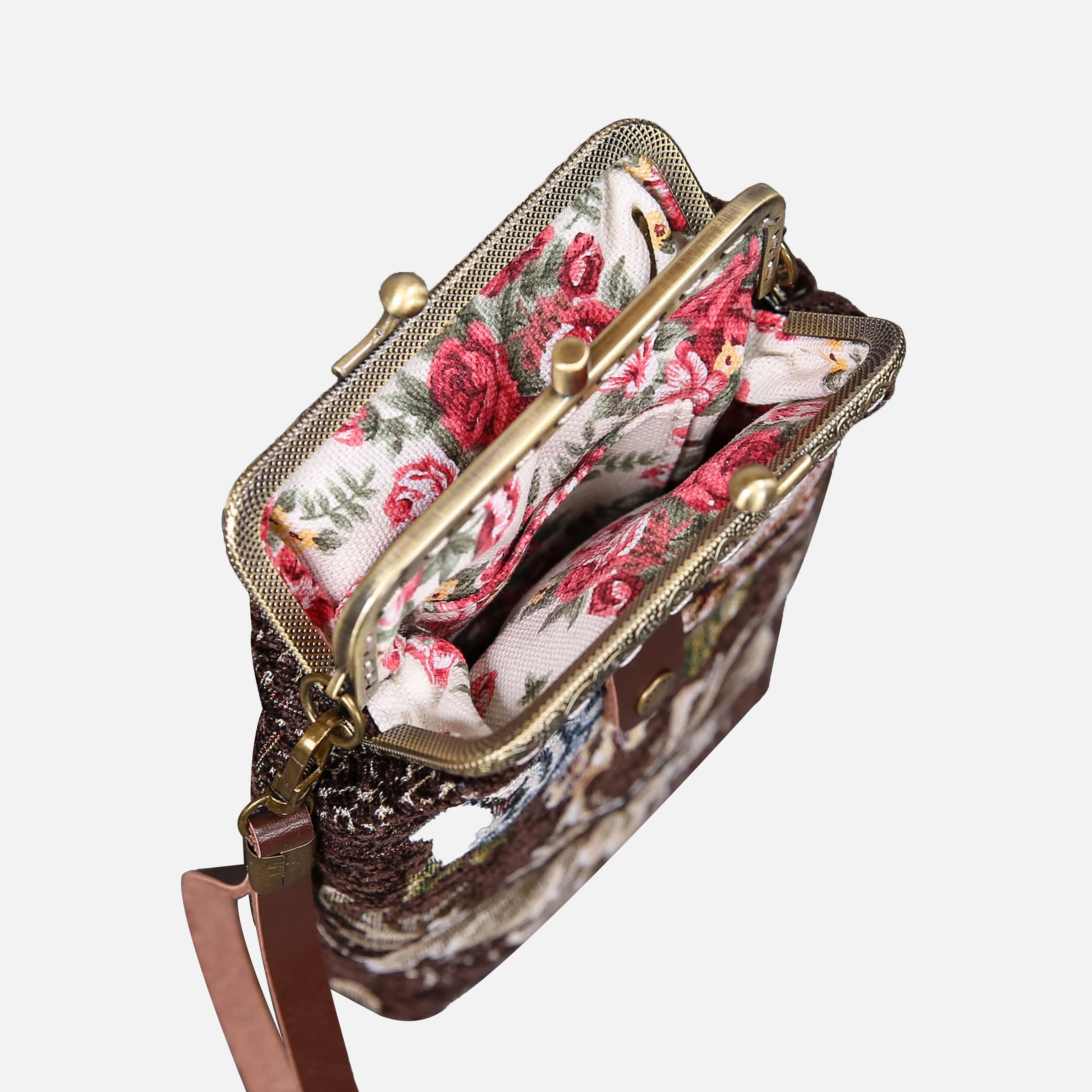 Floral Brown Carpet Phone Case - Image 8
