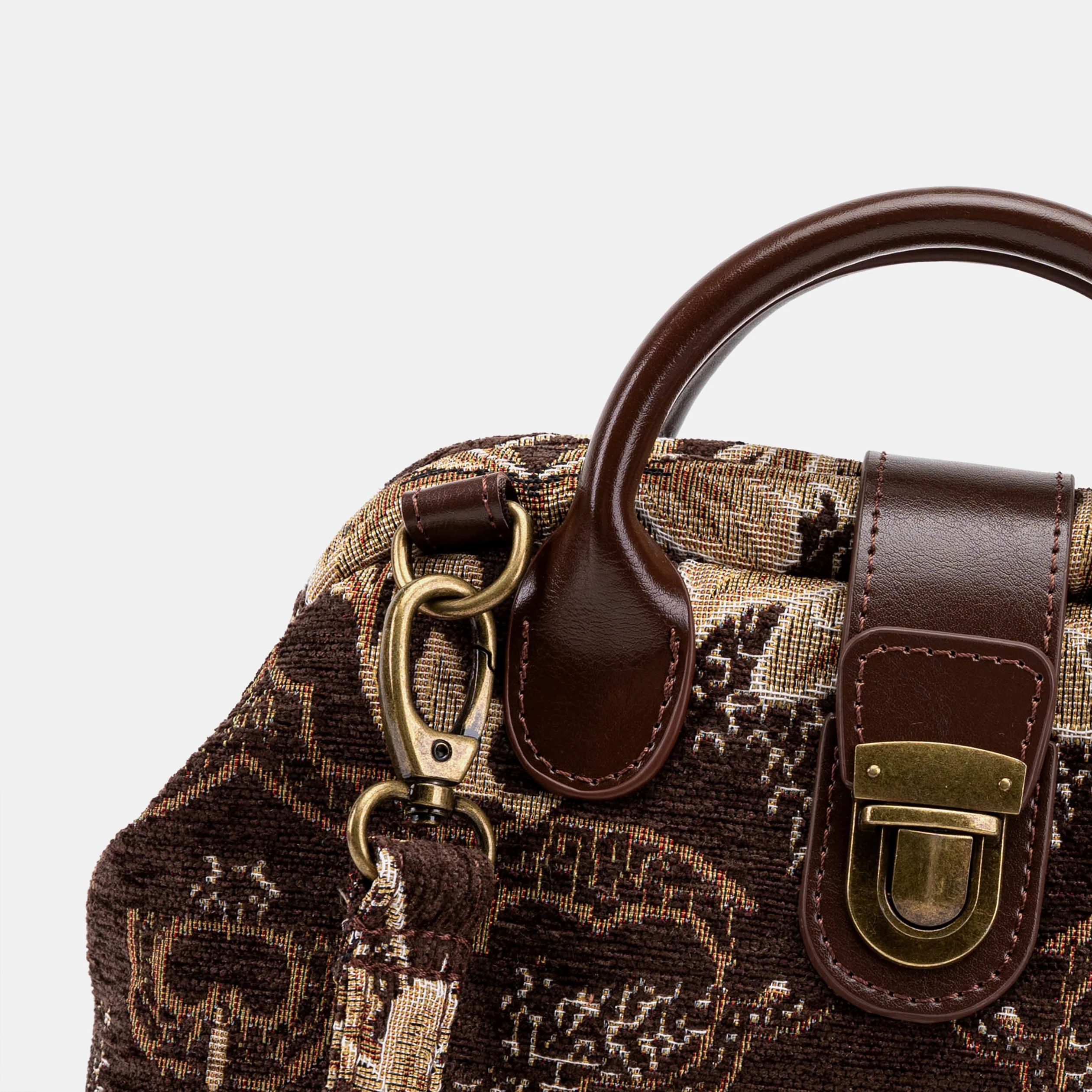 Floral Brown Everyday Backpack - Image 4