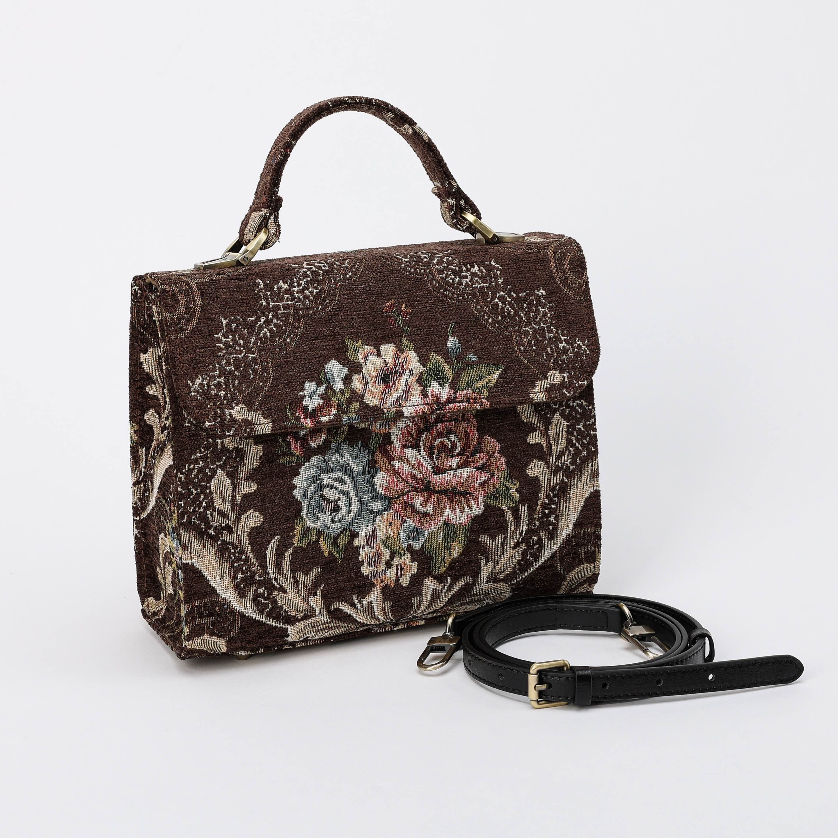 Floral Coffee Flap Satchel - Image 2