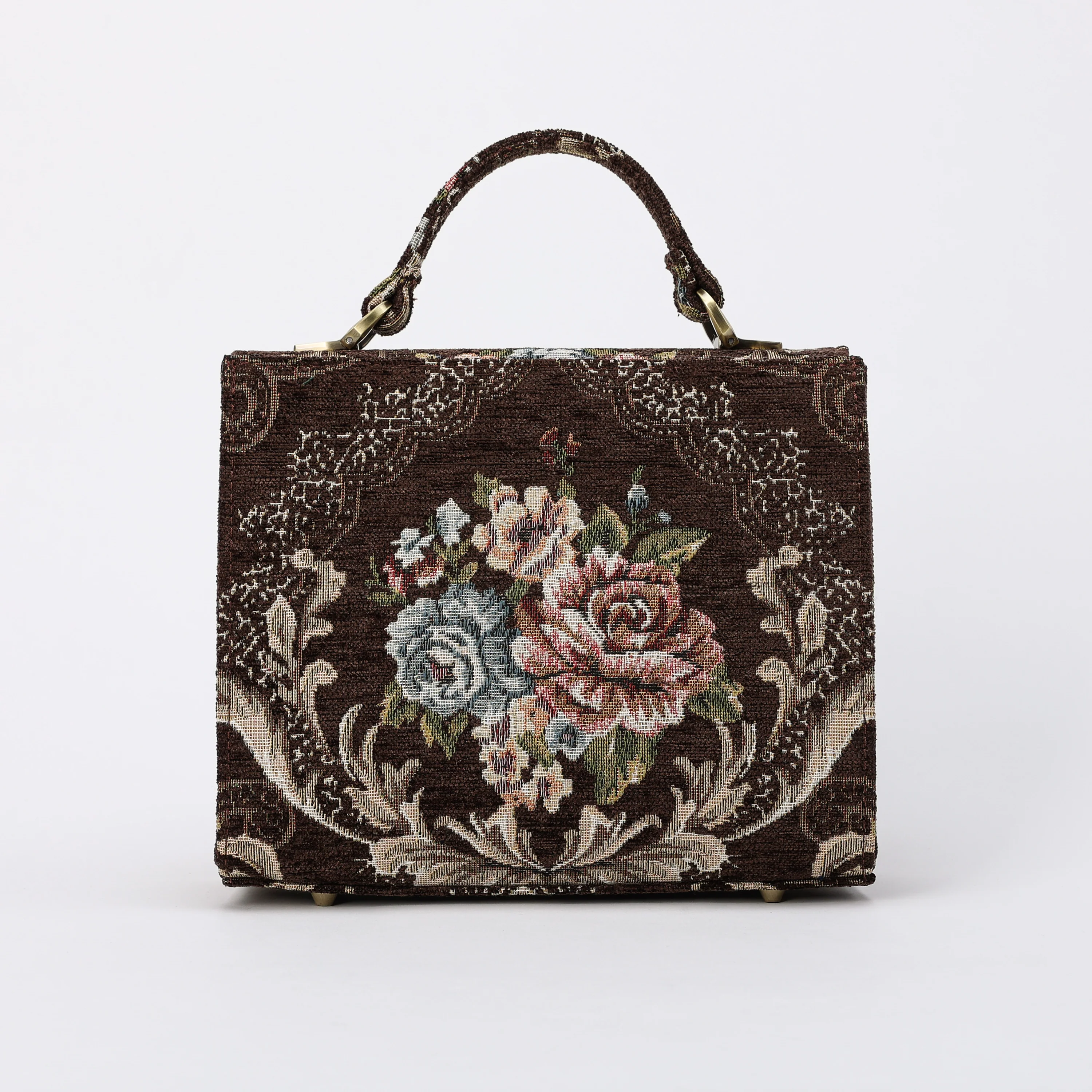 Floral Coffee Flap Satchel - Image 4