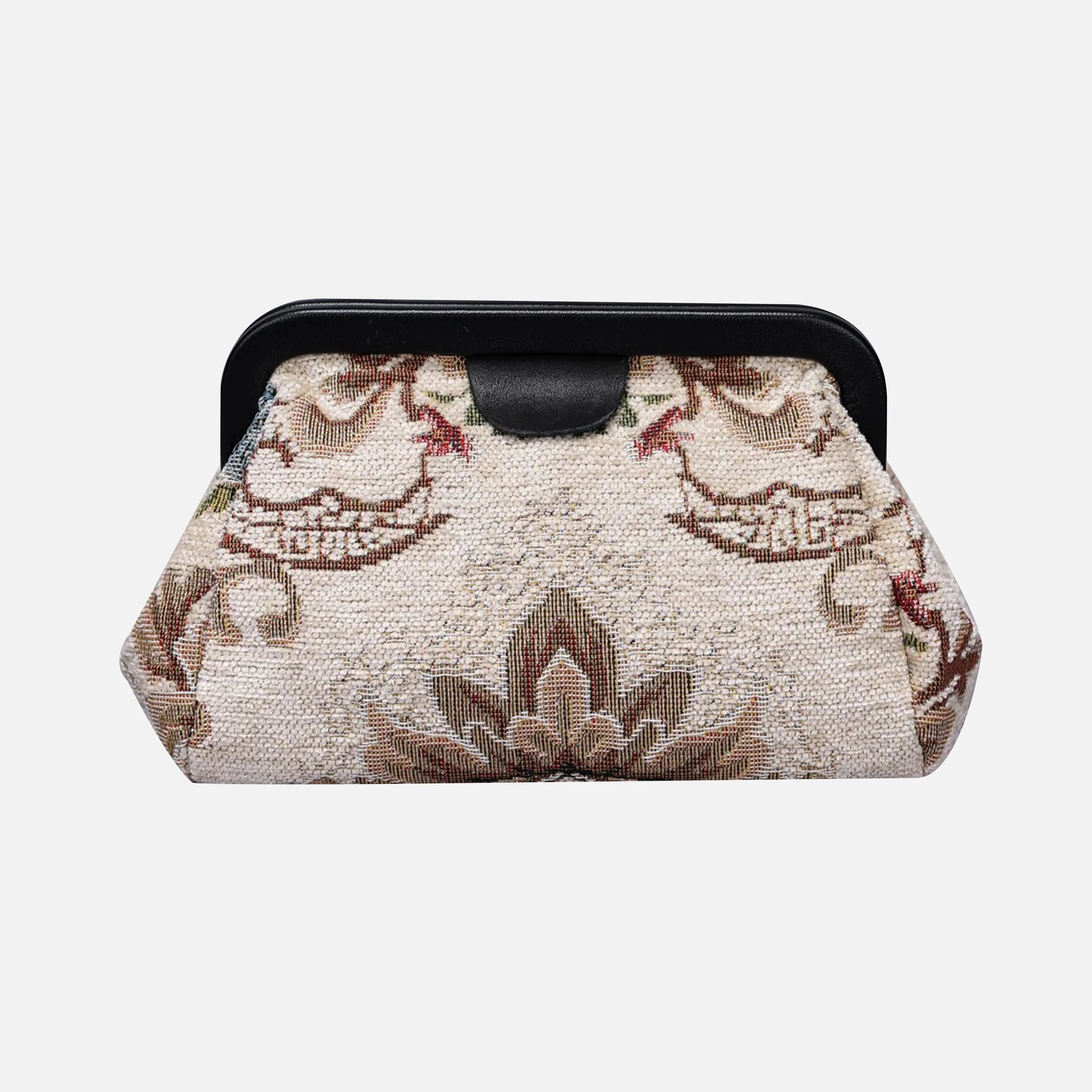 Floral Cream Evening Bag Clutch - Image 3