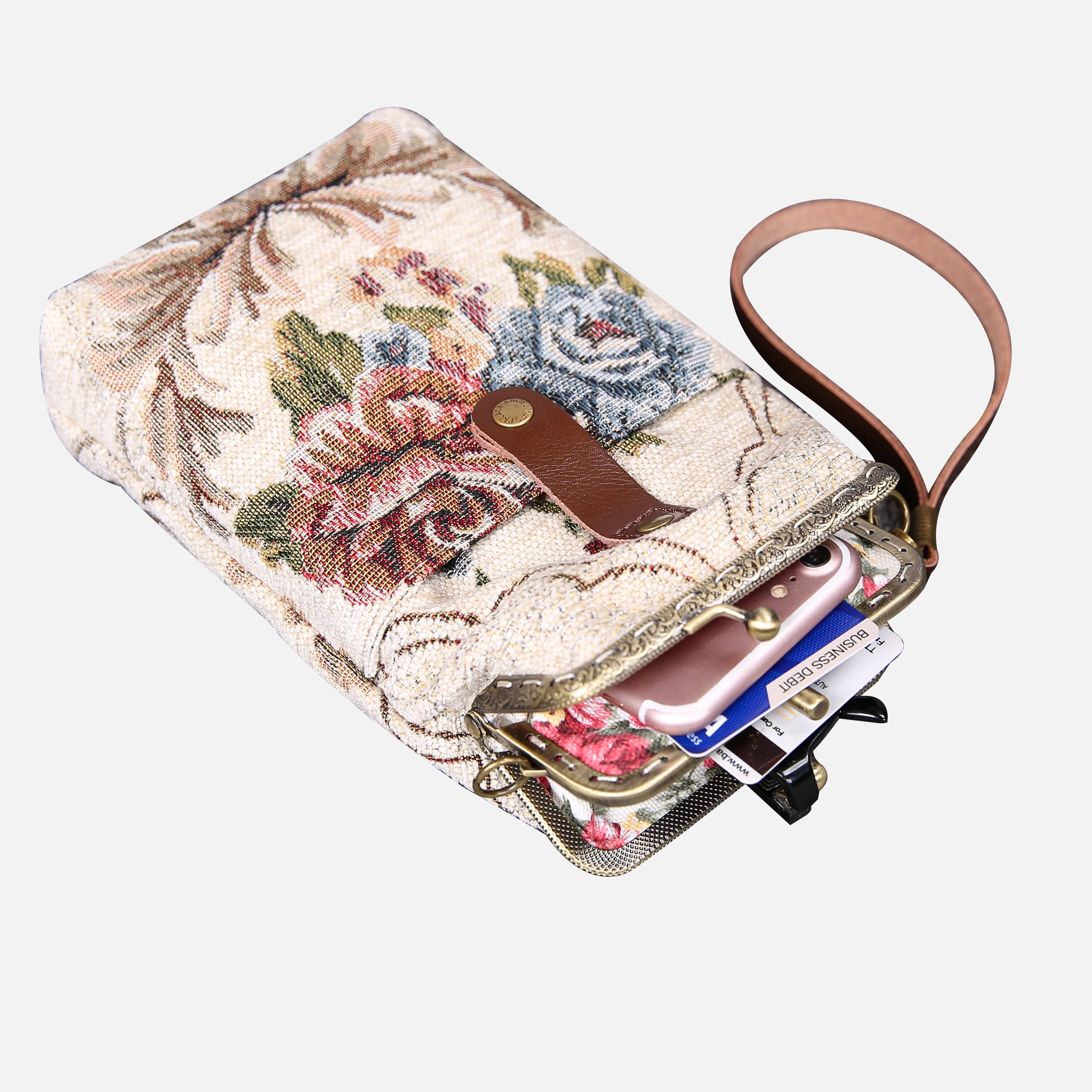 Floral Cream Carpet Phone Case - Image 4