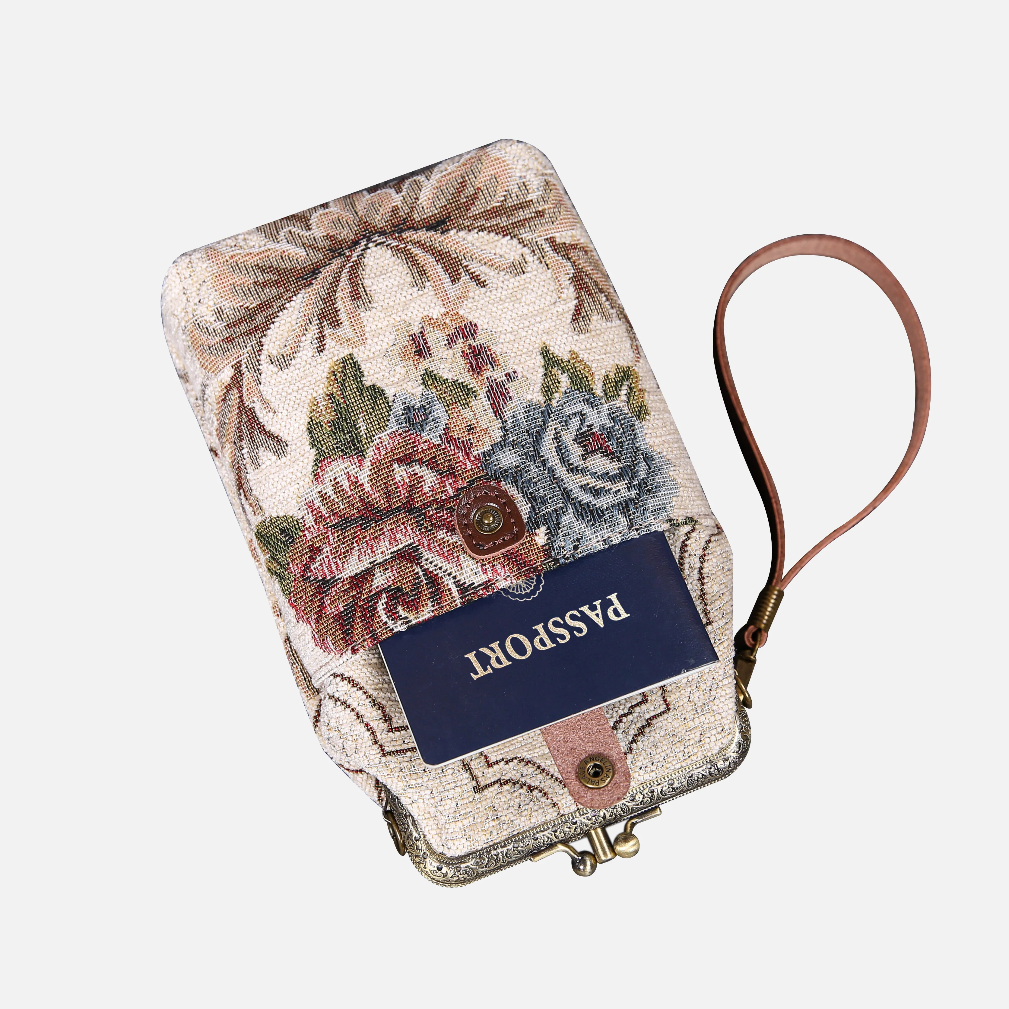 Floral Cream Carpet Phone Case - Image 5