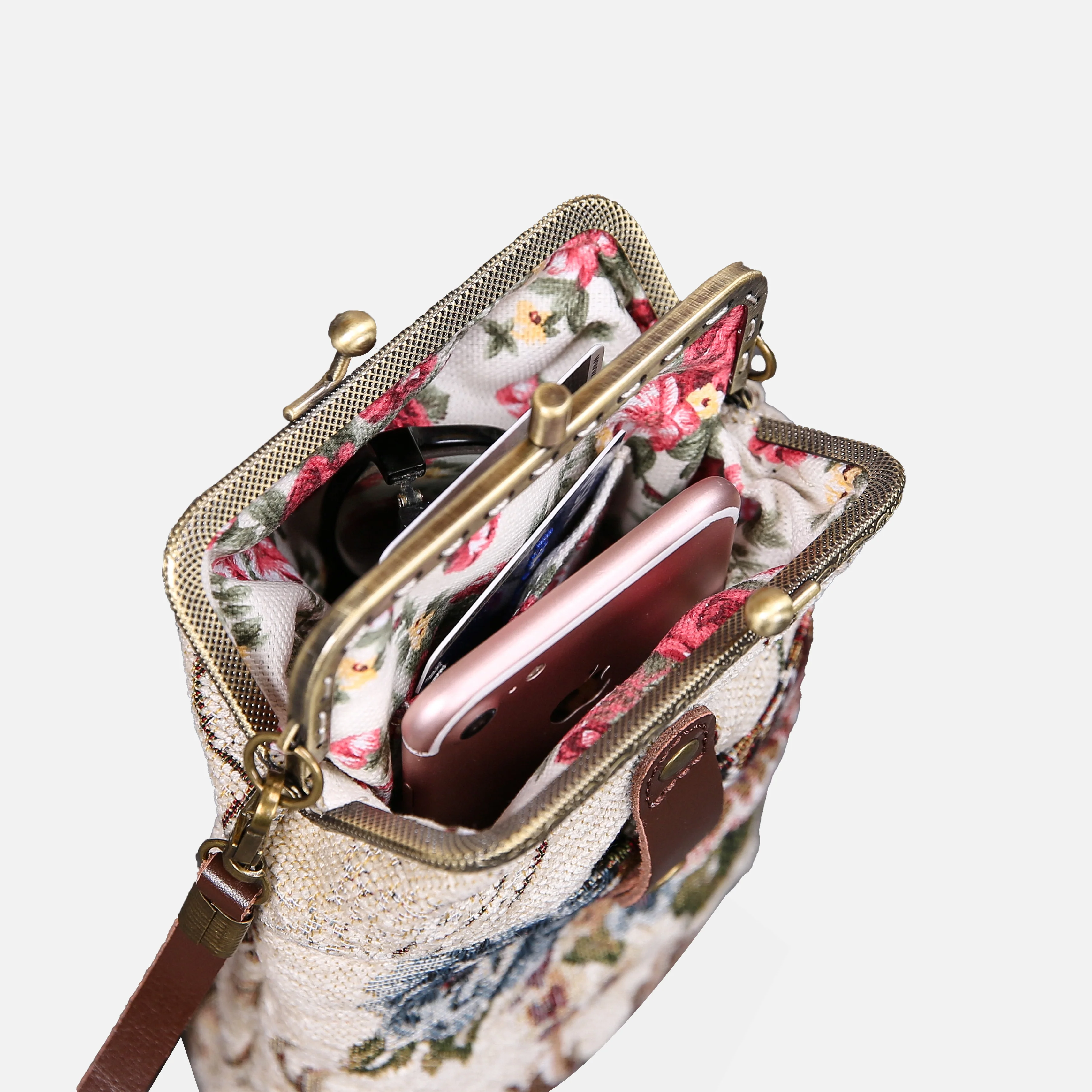 Floral Cream Carpet Phone Case - Image 7