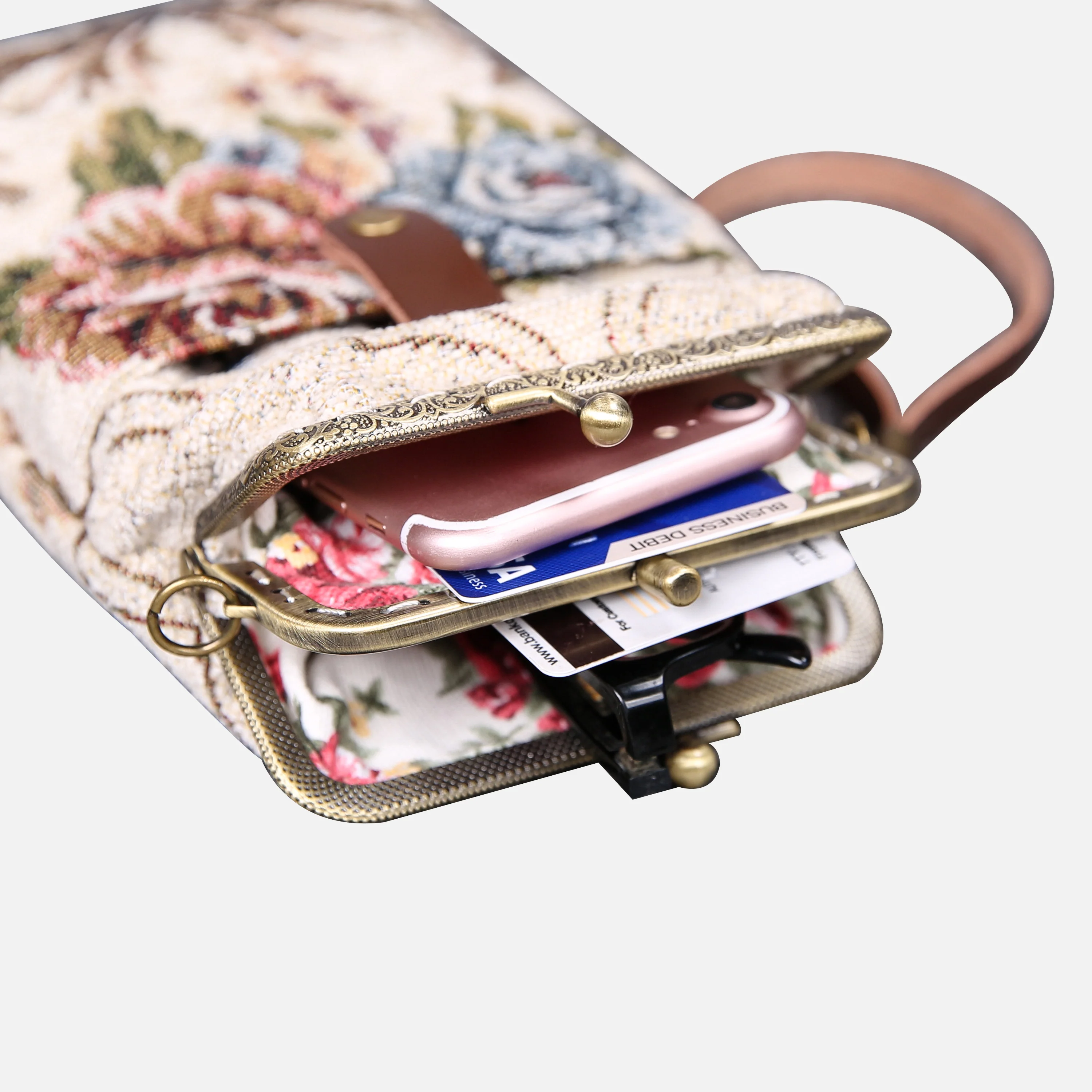 Floral Cream Carpet Phone Case - Image 8