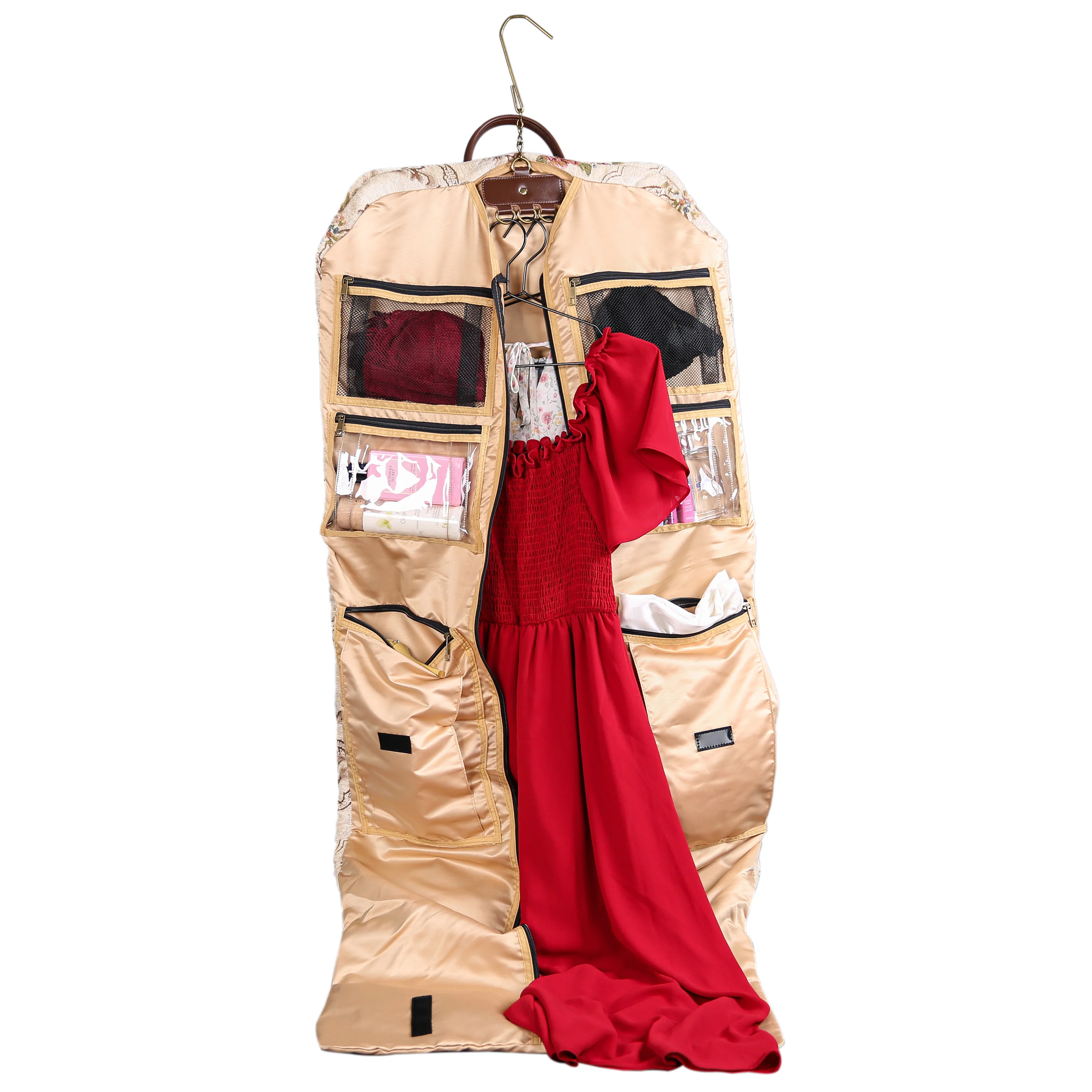Floral Cream Carpet Garment Bag - Image 3
