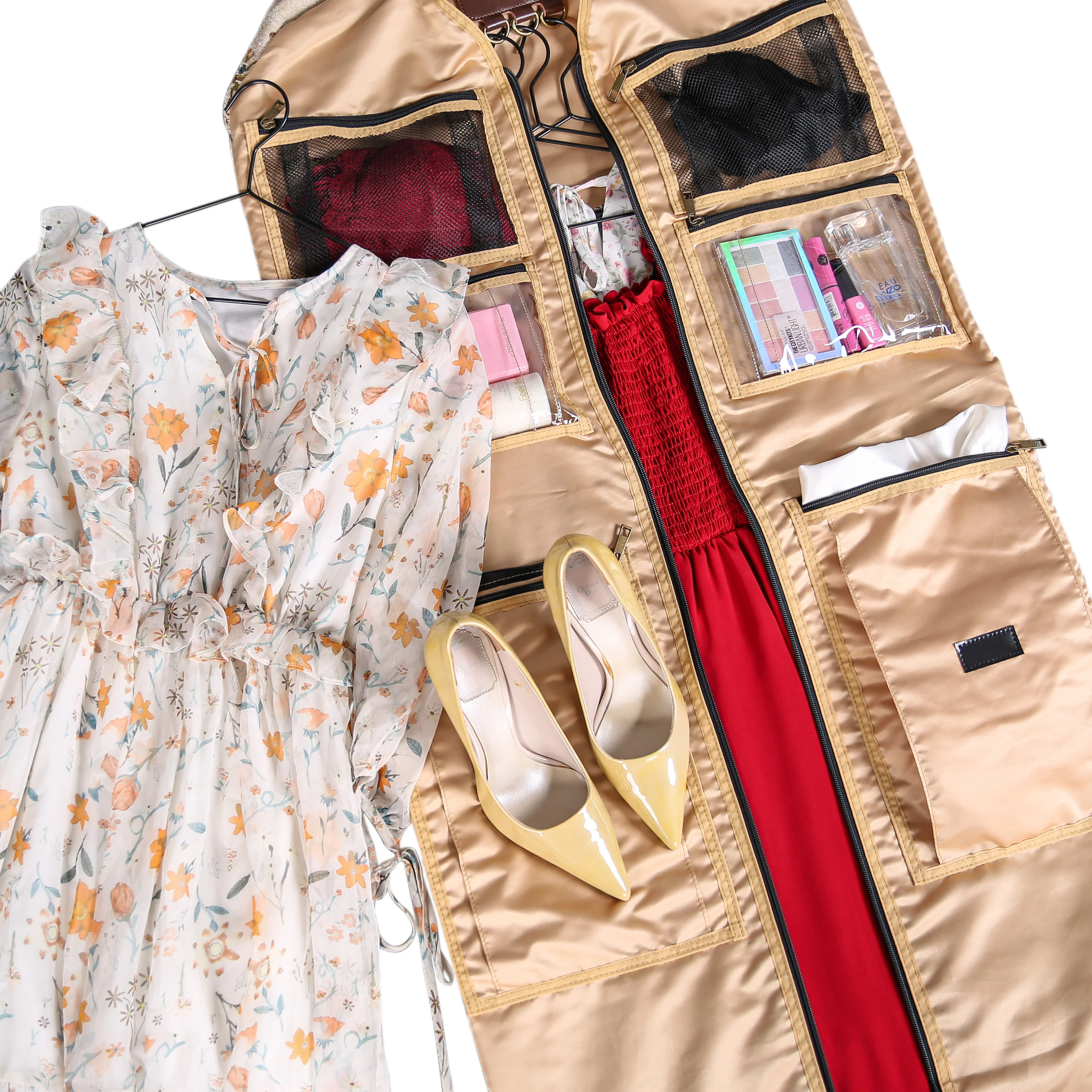Floral Cream Carpet Garment Bag - Image 5