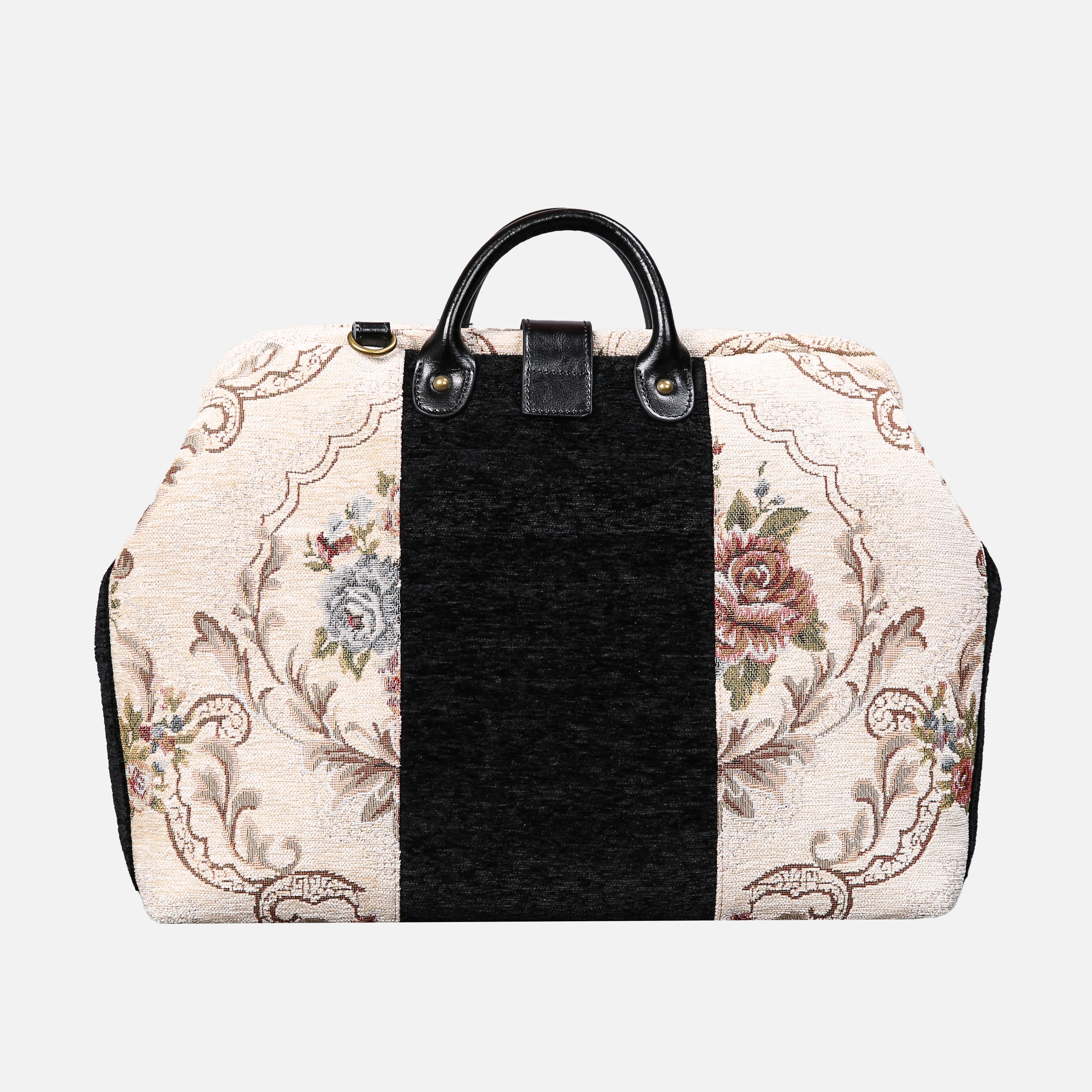 Floral Cream Laptop Work Bag - Image 4