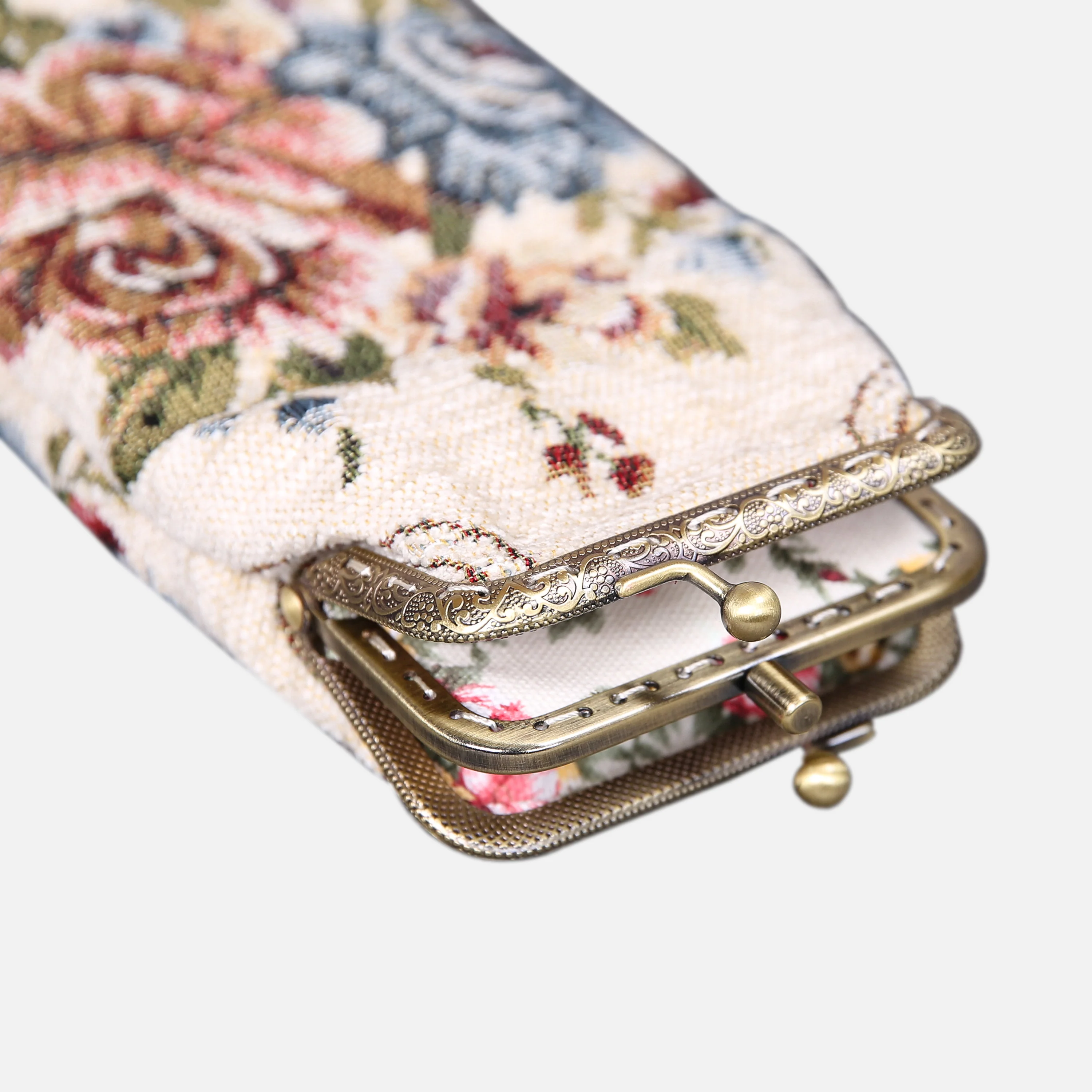 Floral Cream Carpet Eyeglasses Case - Image 3