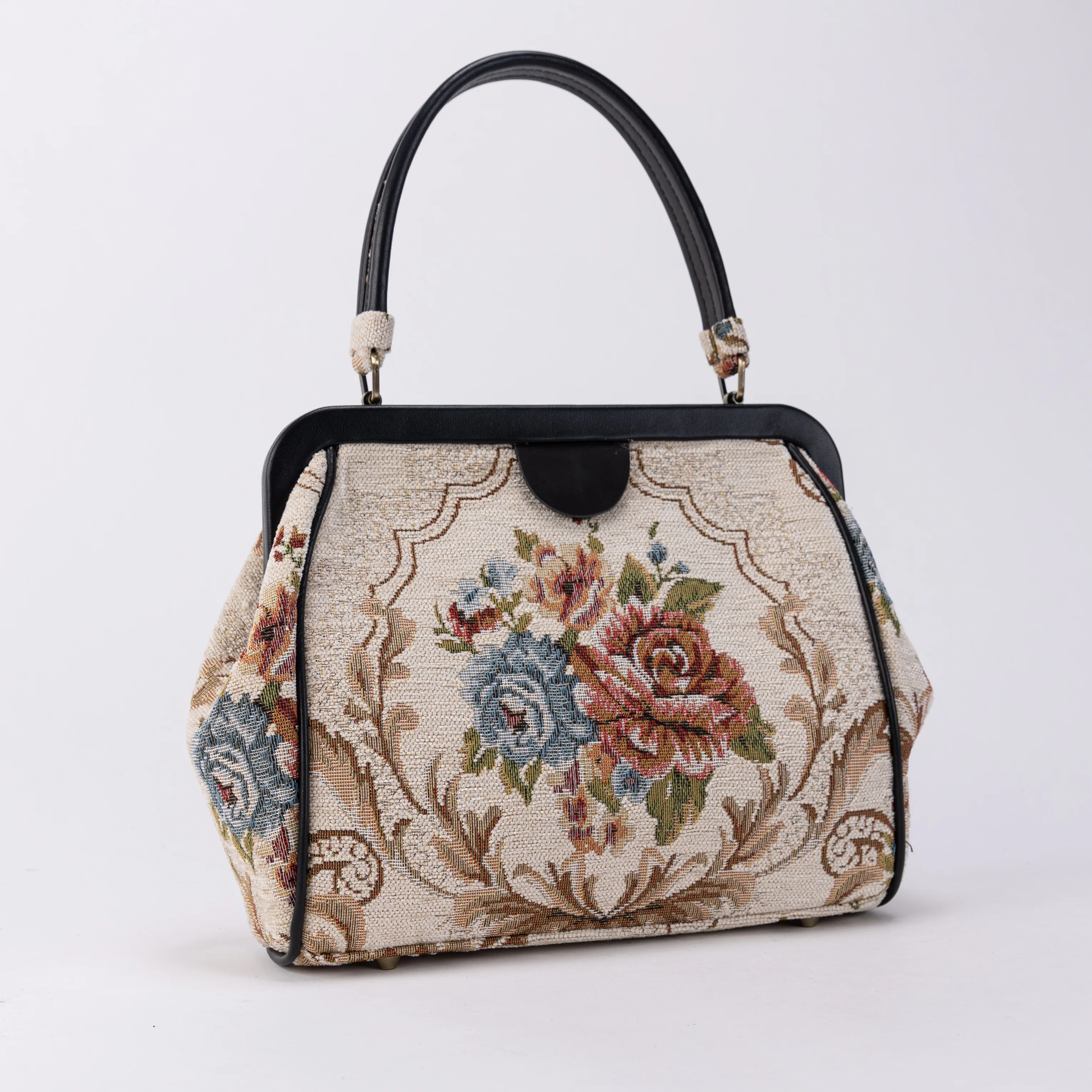Floral Cream Alma Satchel - Image 3