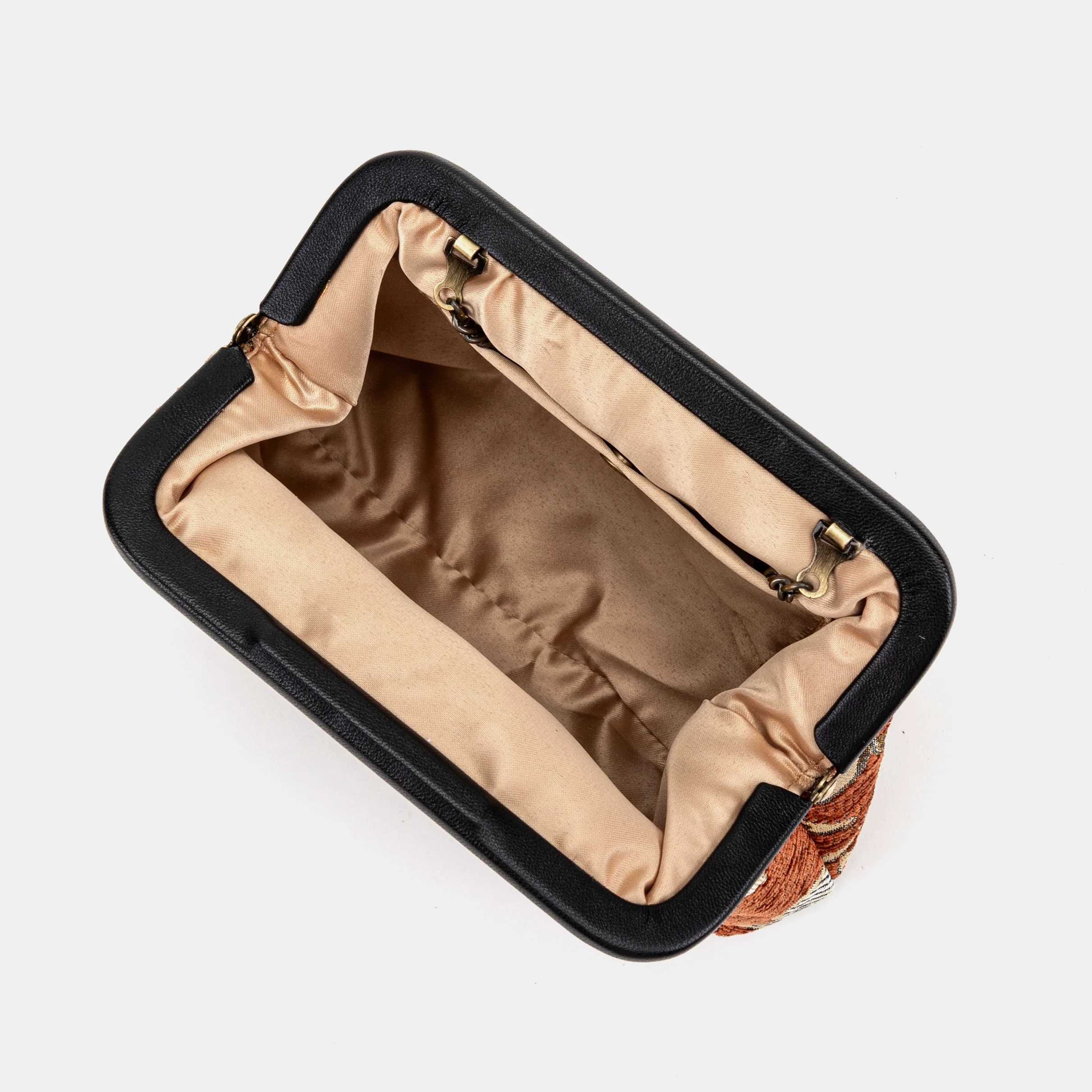 Floral Paisley Orange Alma Clutch - Image 2