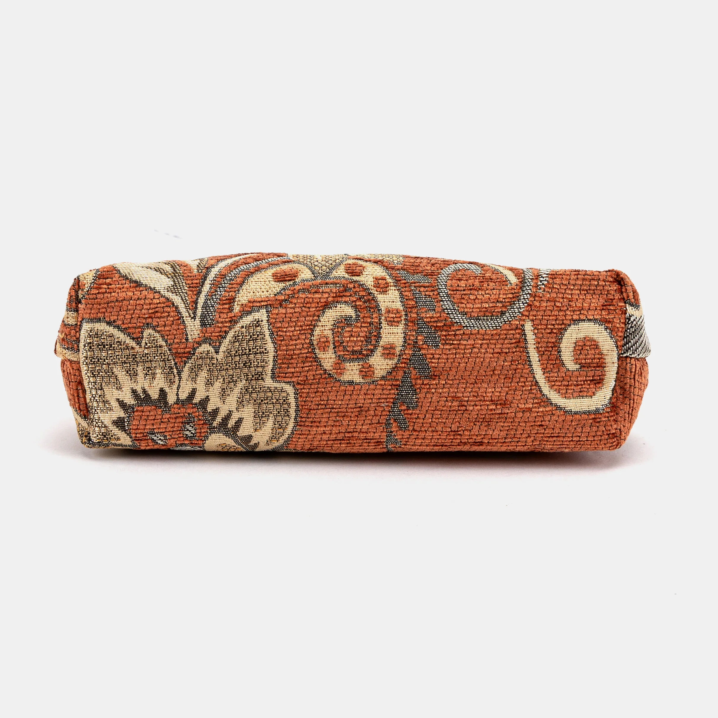 Floral Paisley Orange Alma Clutch - Image 6