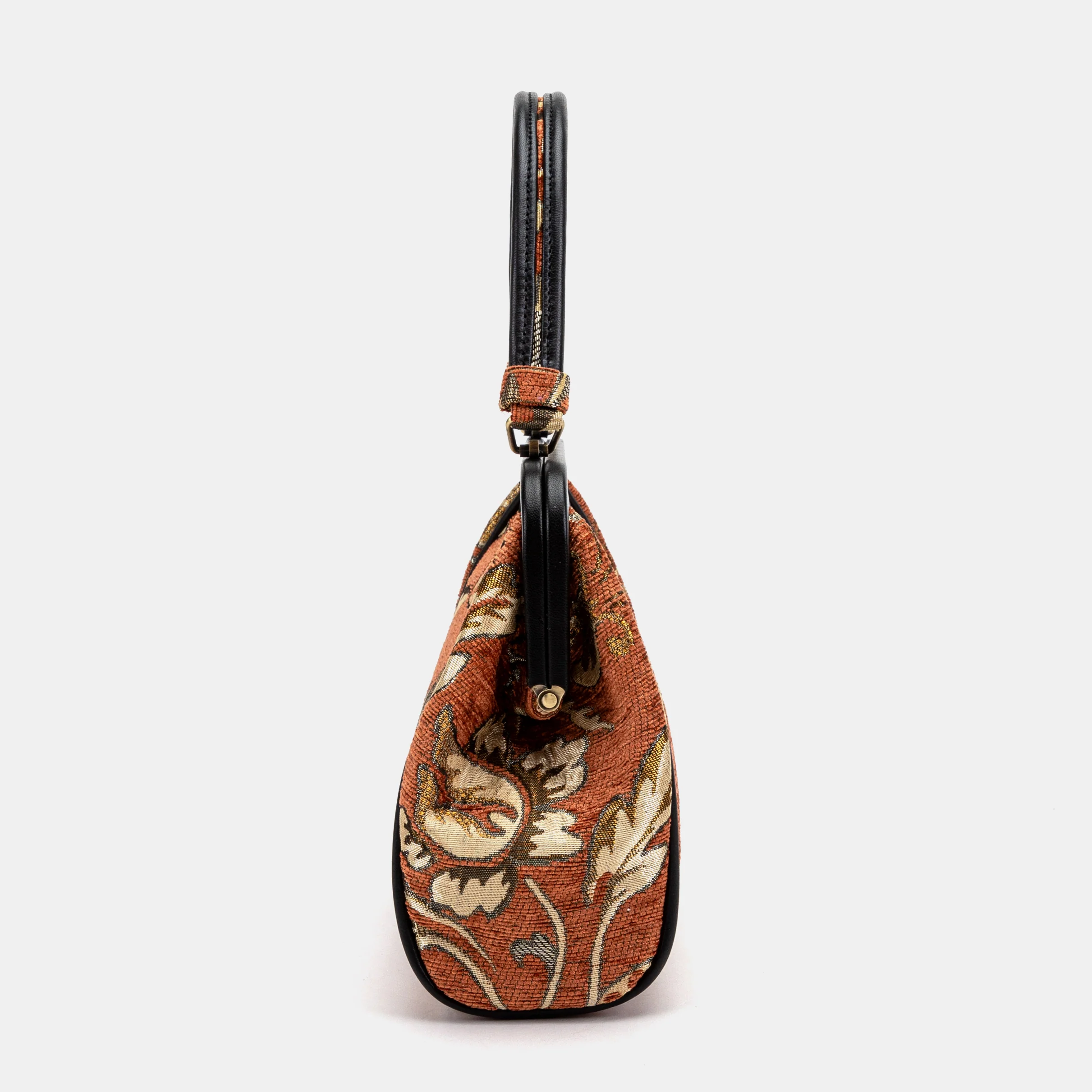 Floral Paisley Orange Alma Satchel - Image 3