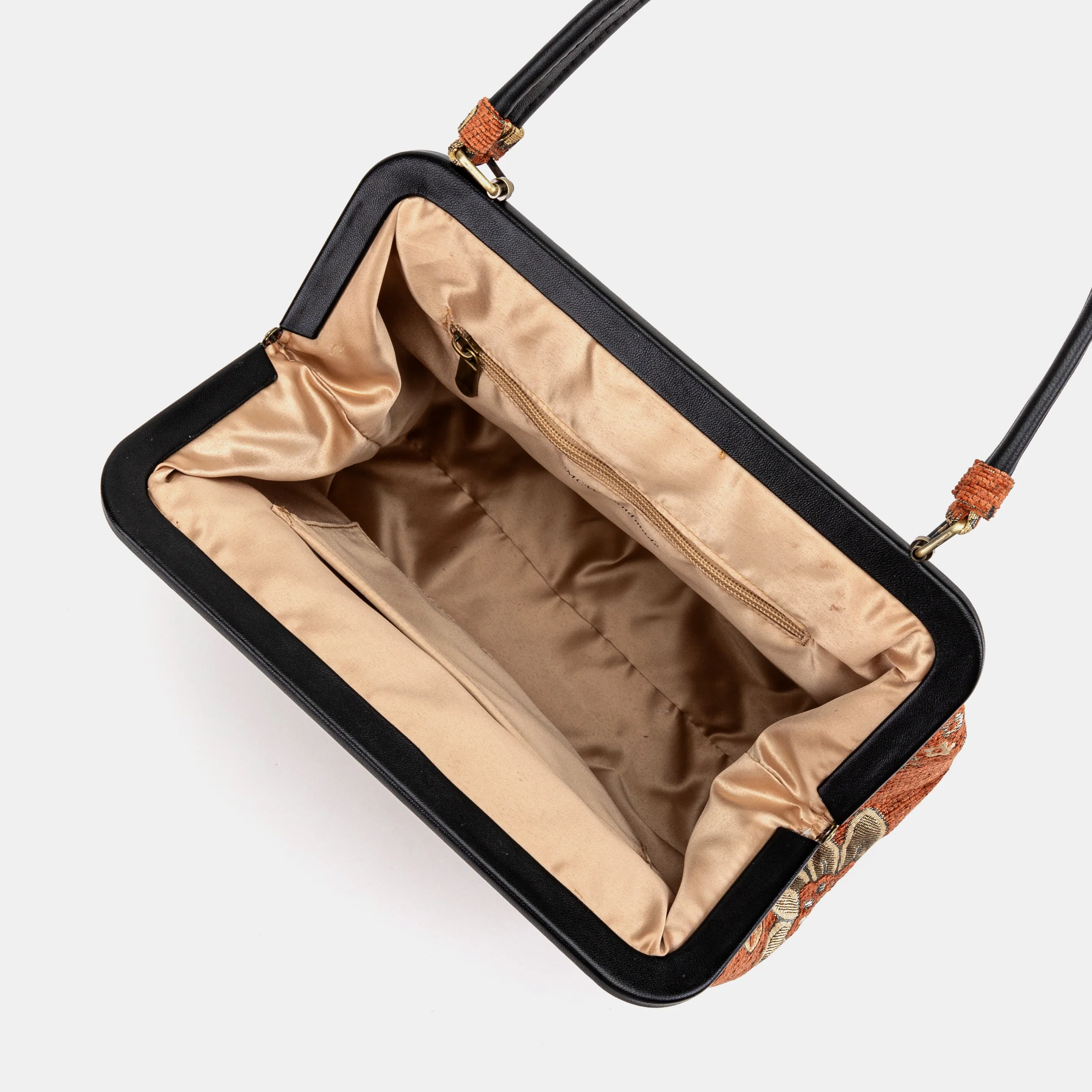 Floral Paisley Orange Alma Shoulder Bag - Image 2