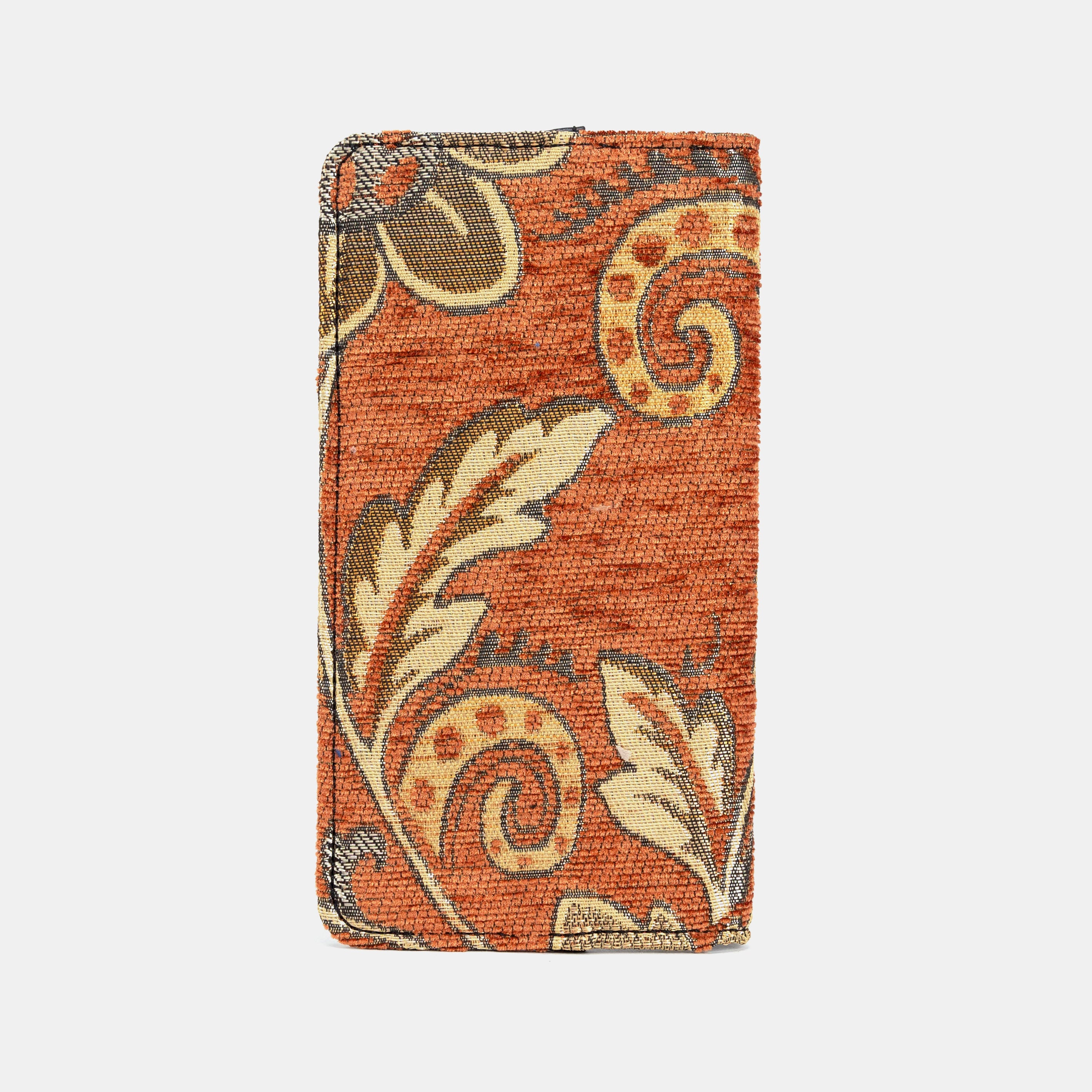 Floral Paisley Orange Checkbook Cover - Image 6