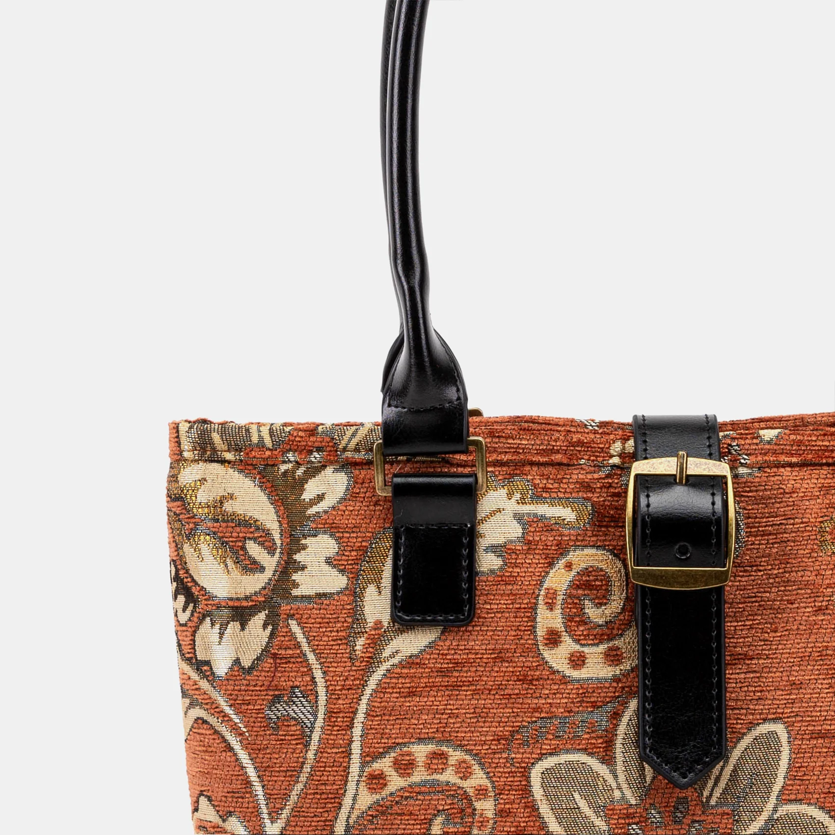 Floral Paisley Orange Everyday Tote - Image 3