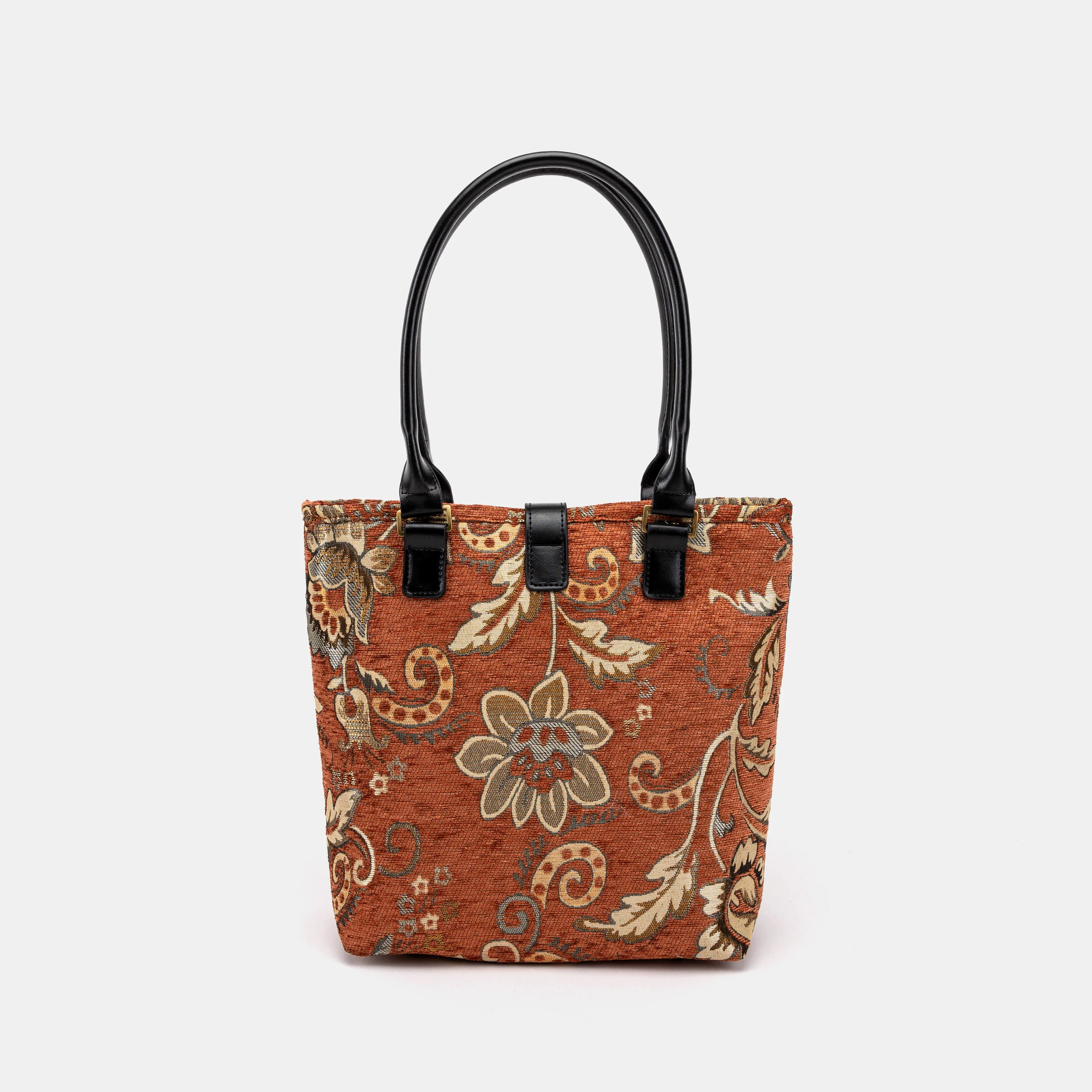 Floral Paisley Orange Everyday Tote - Image 4