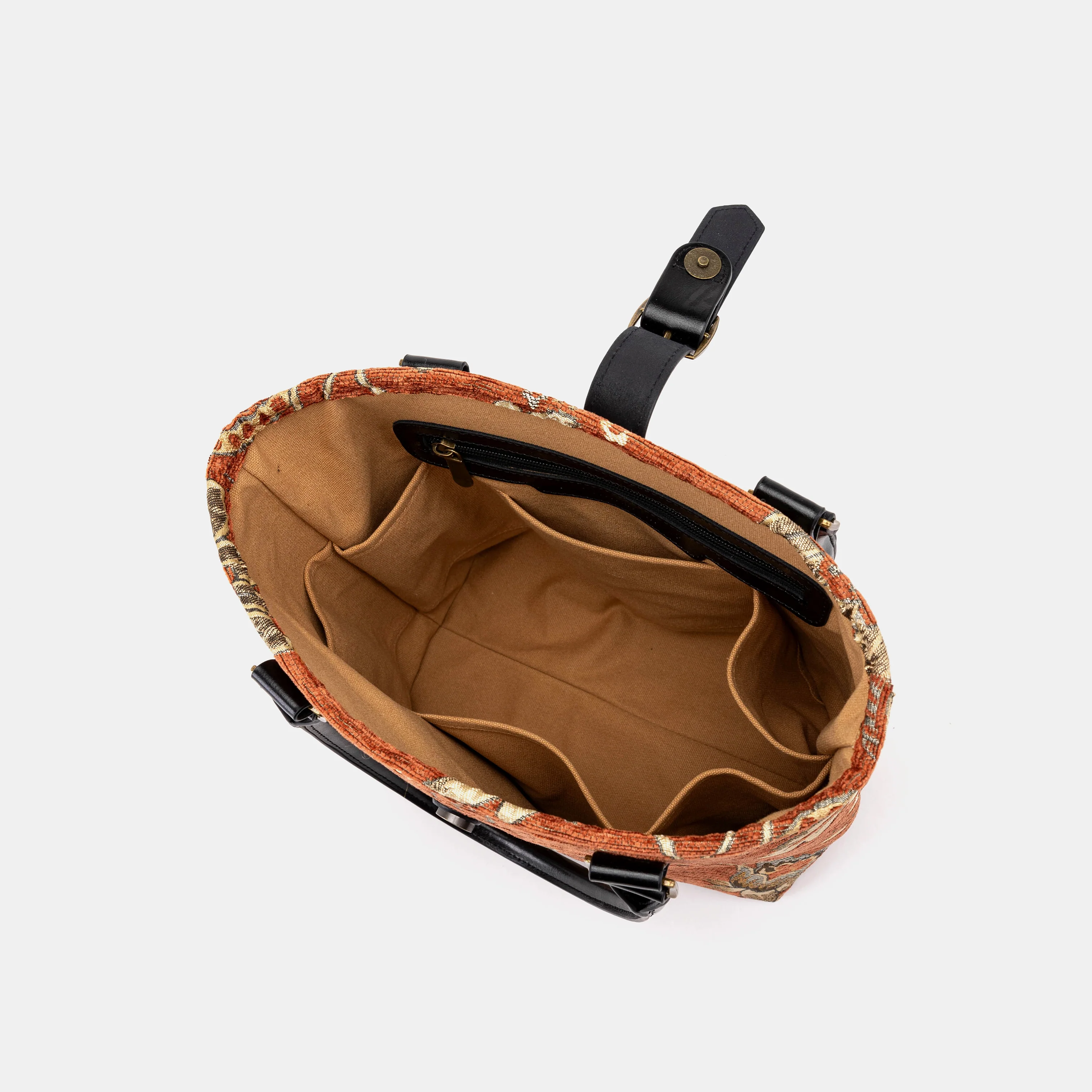 Floral Paisley Orange Everyday Tote - Image 7