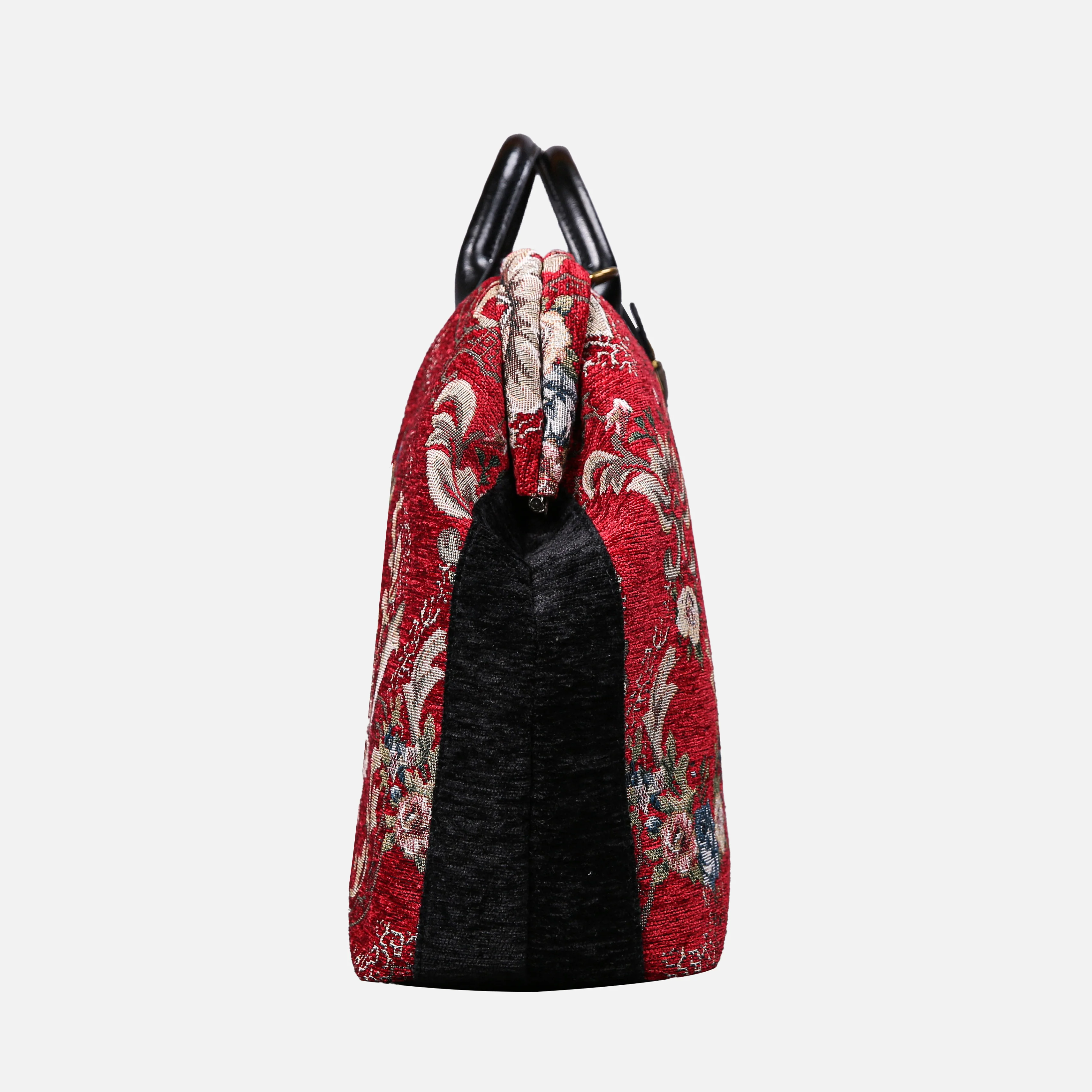 Floral Red Laptop Work Bag - Image 3