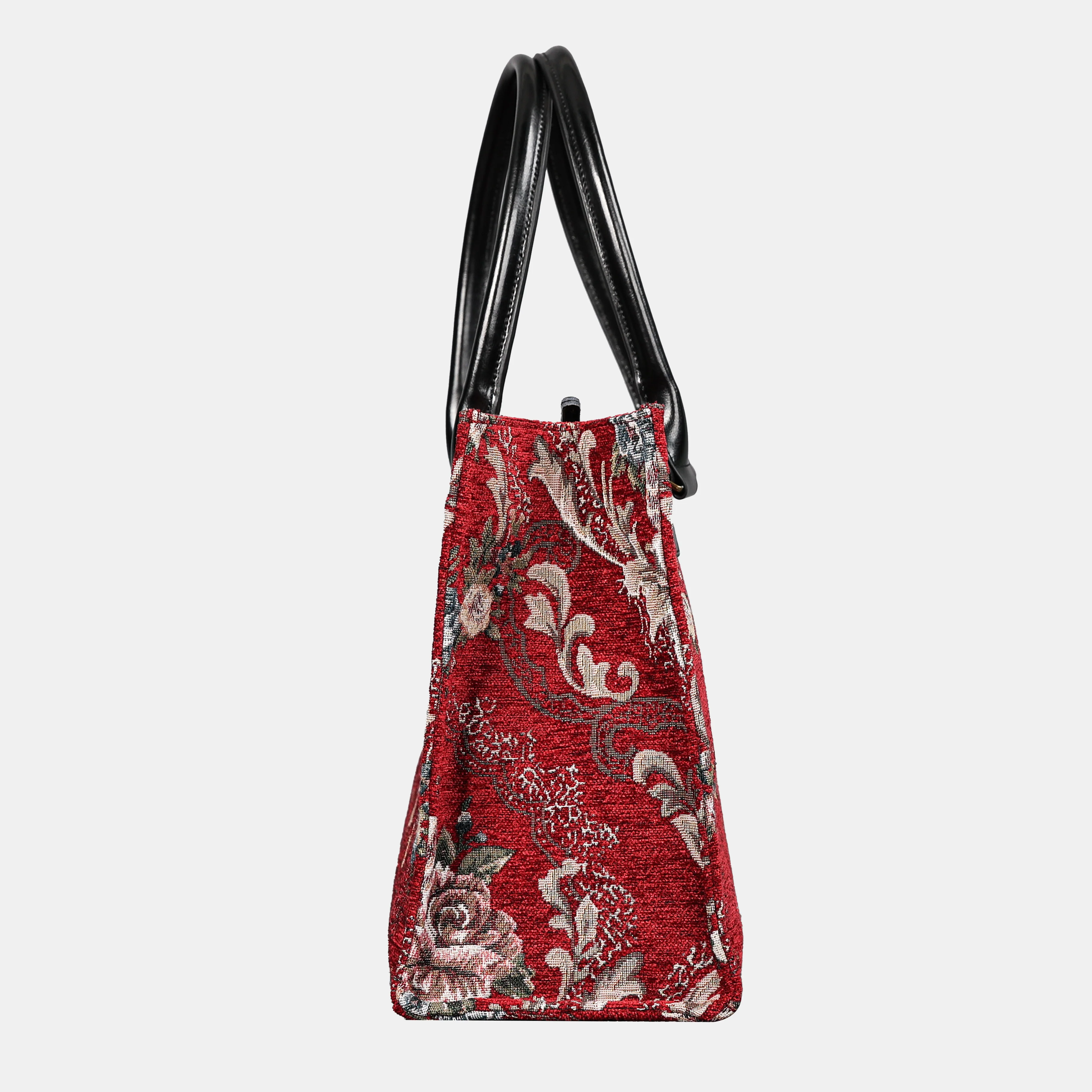 Floral Red Laptop Work Tote - Image 3