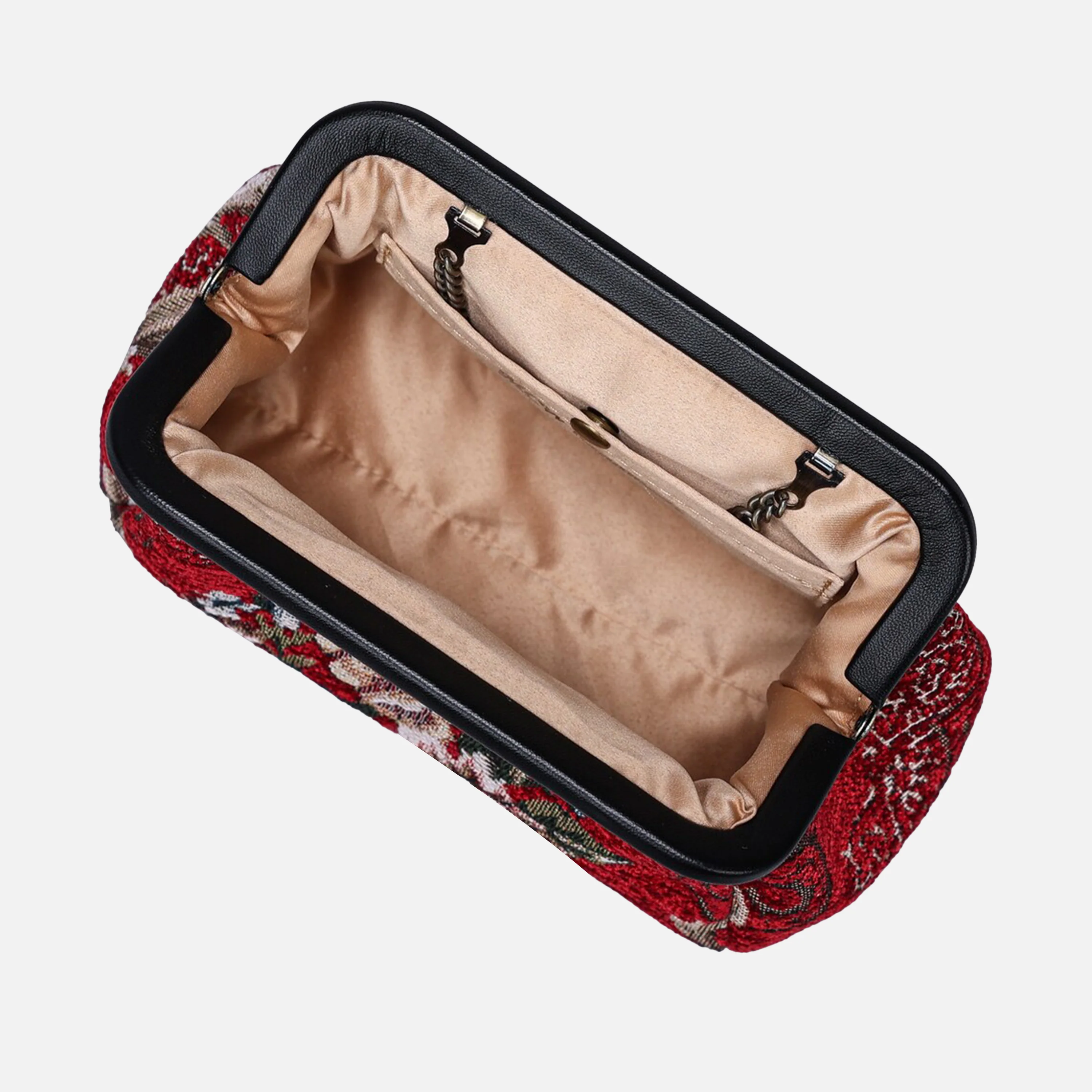 Floral Red Evening Bag Clutch - Image 6