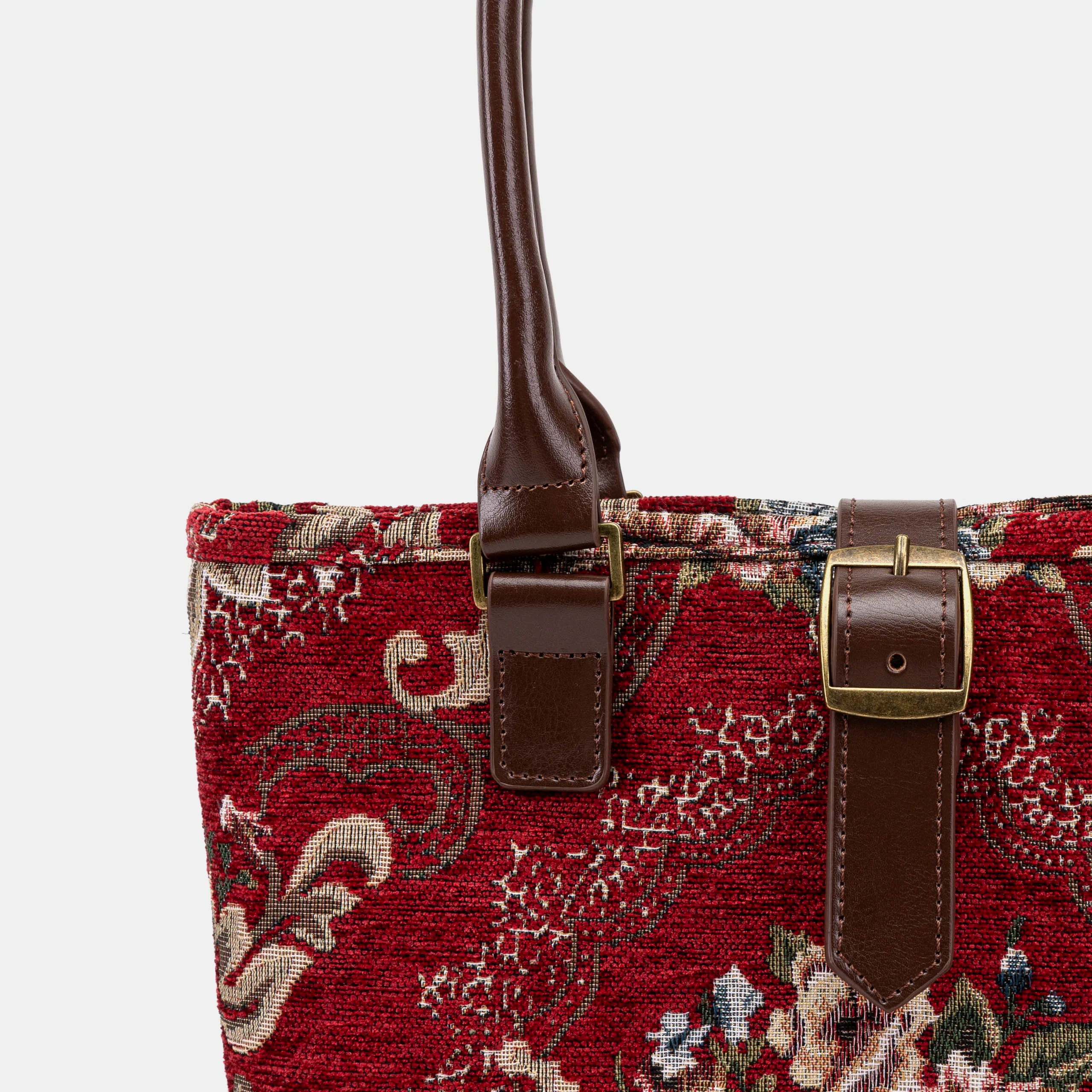 Floral Red Everyday Tote - Image 3