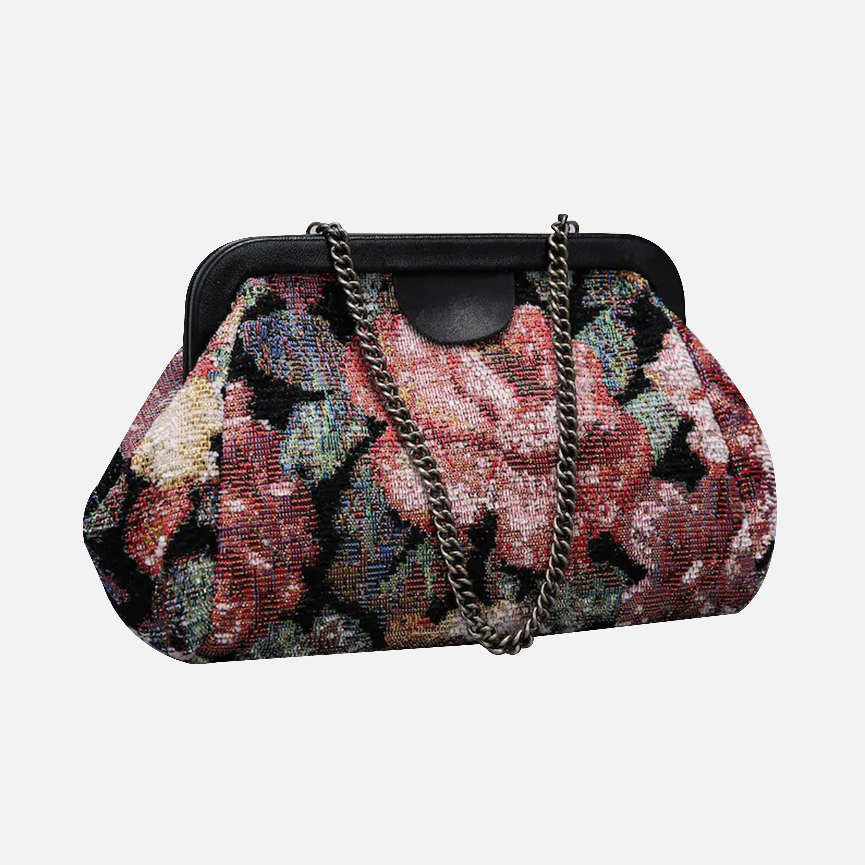Floral Rose Evening Bag Clutch - Image 3