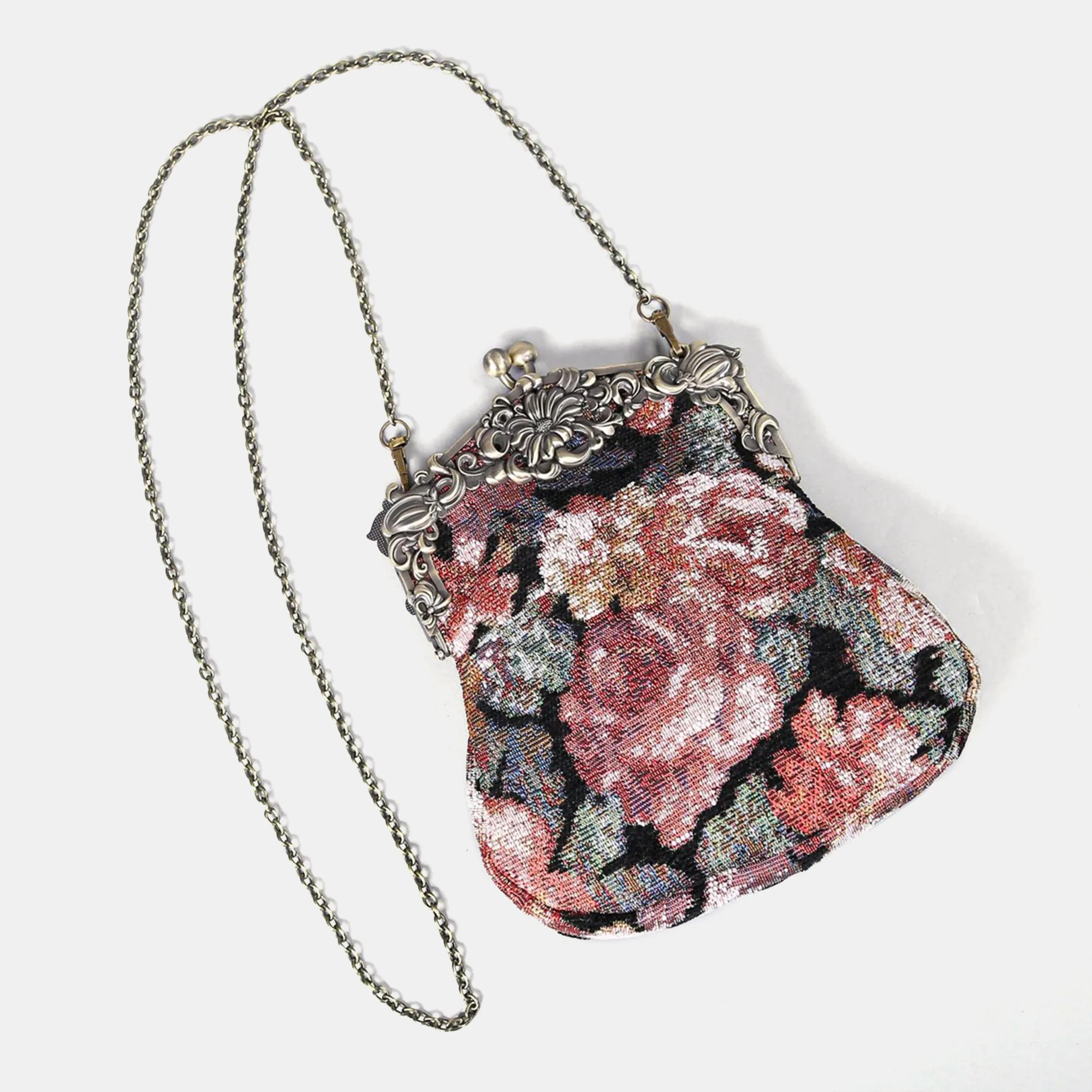 Floral Rose Chatelaine Purse Large - Image 3