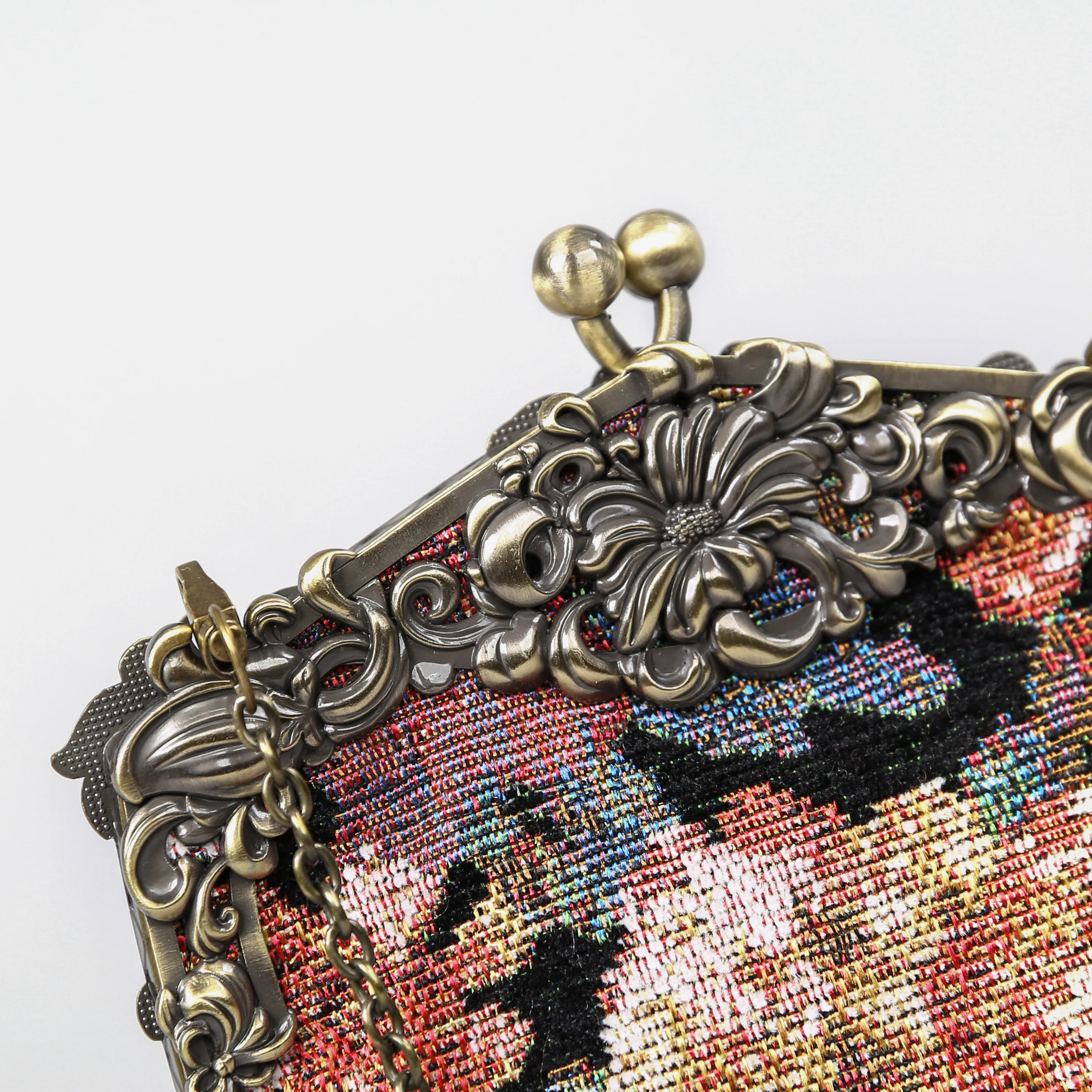 Floral Rose Chatelaine Purse Large - Image 6