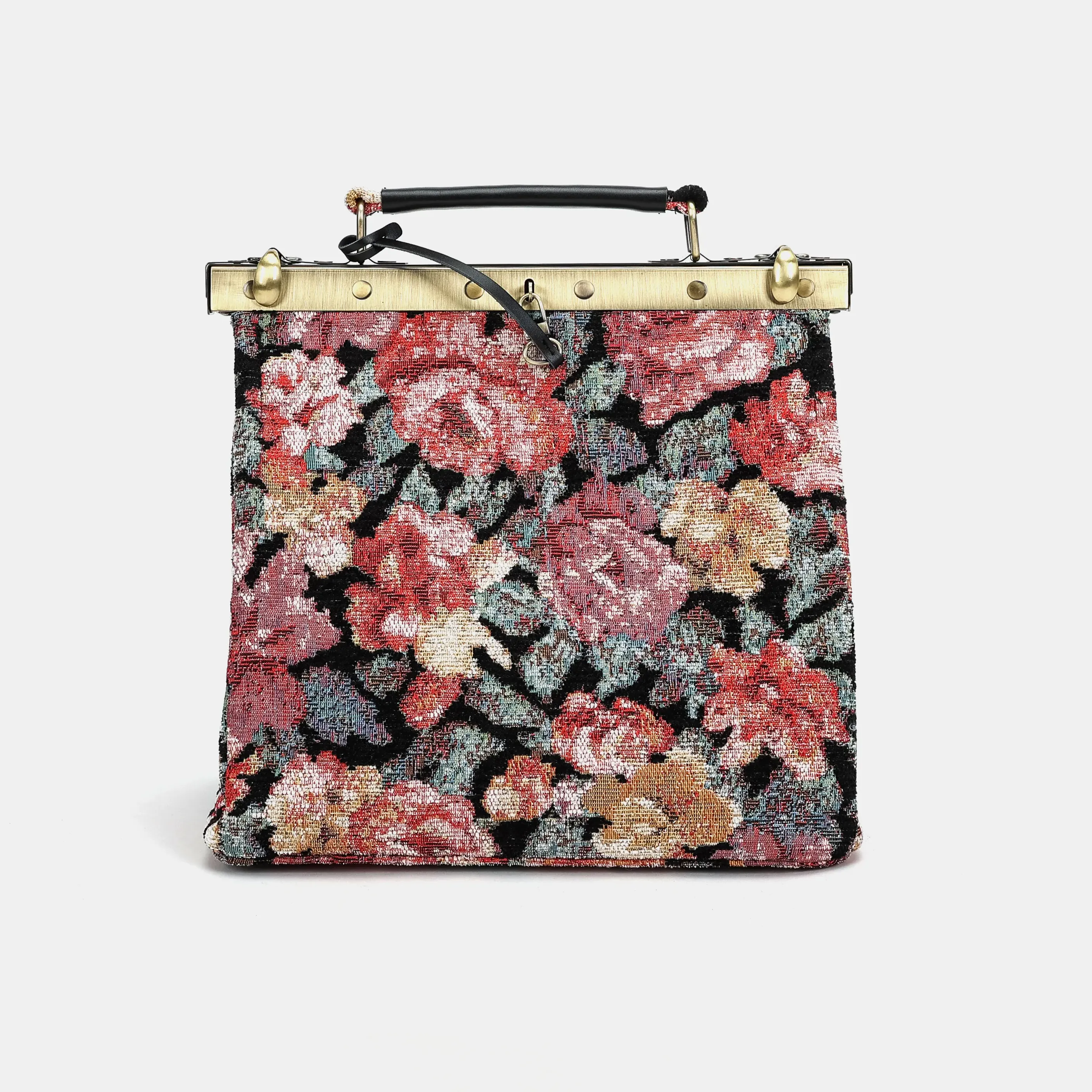 Floral Rose Cecile Carpet Purse Gladstone Bag