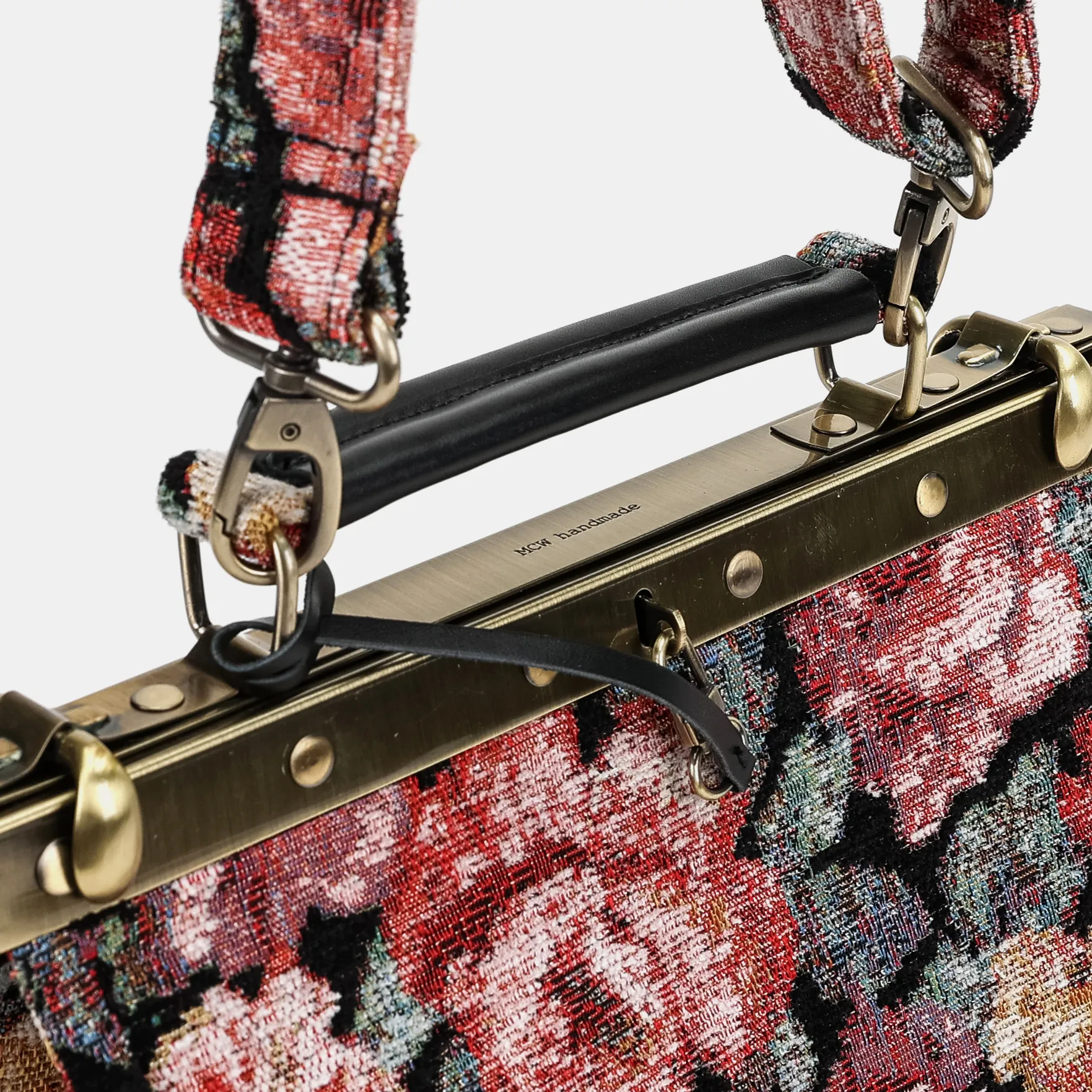 Floral Rose Cecile Carpet Purse Gladstone Bag - Image 6