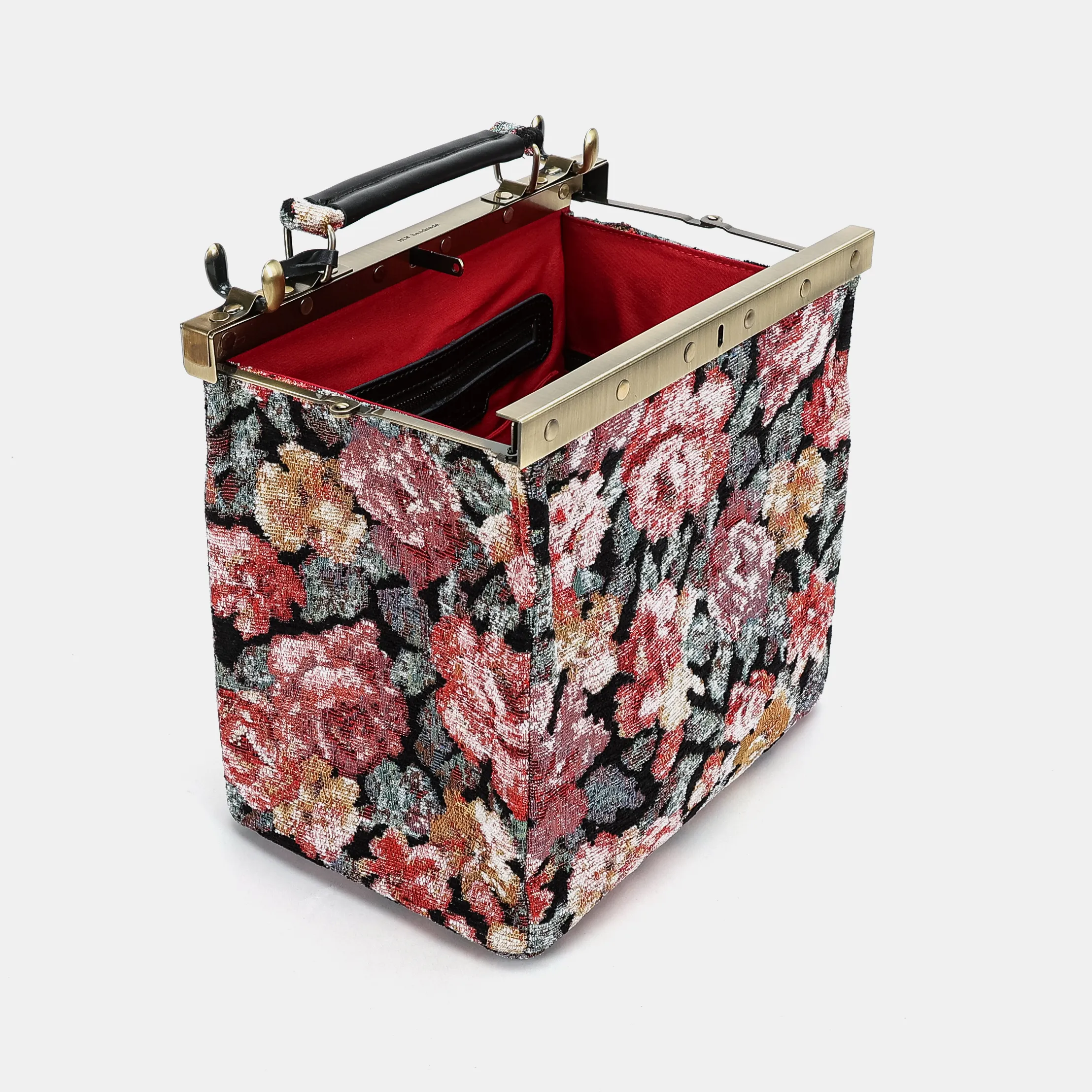 Floral Rose Cecile Carpet Purse Gladstone Bag - Image 9