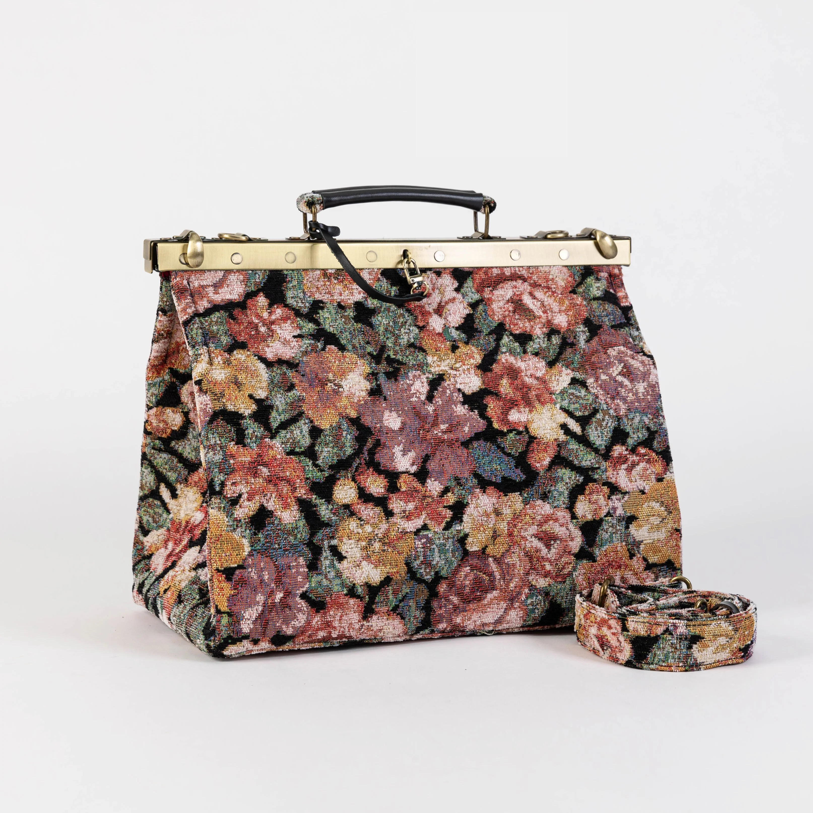 Floral Rose Celine Carpet Gladstone Bag