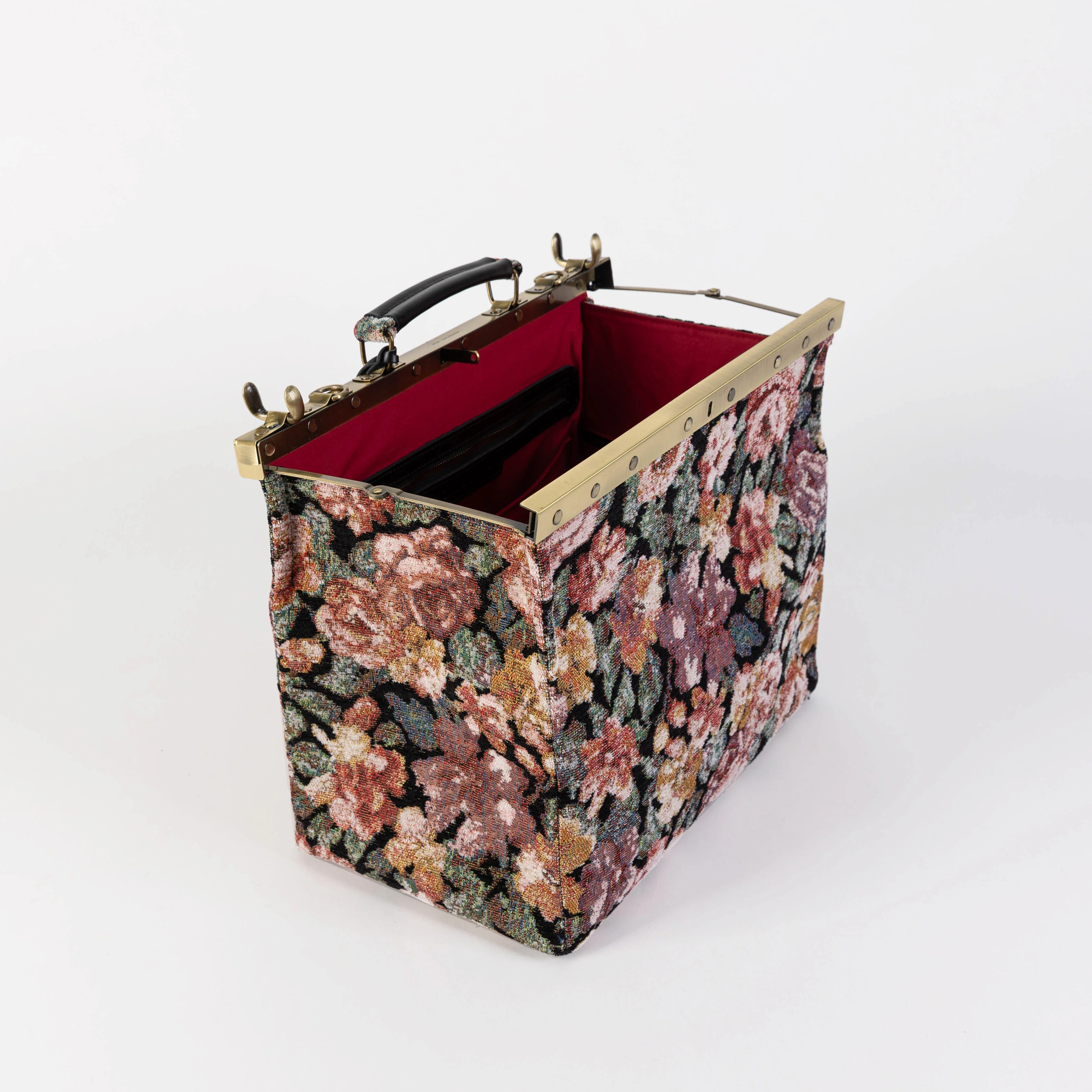 Floral Rose Celine Carpet Gladstone Bag - Image 8