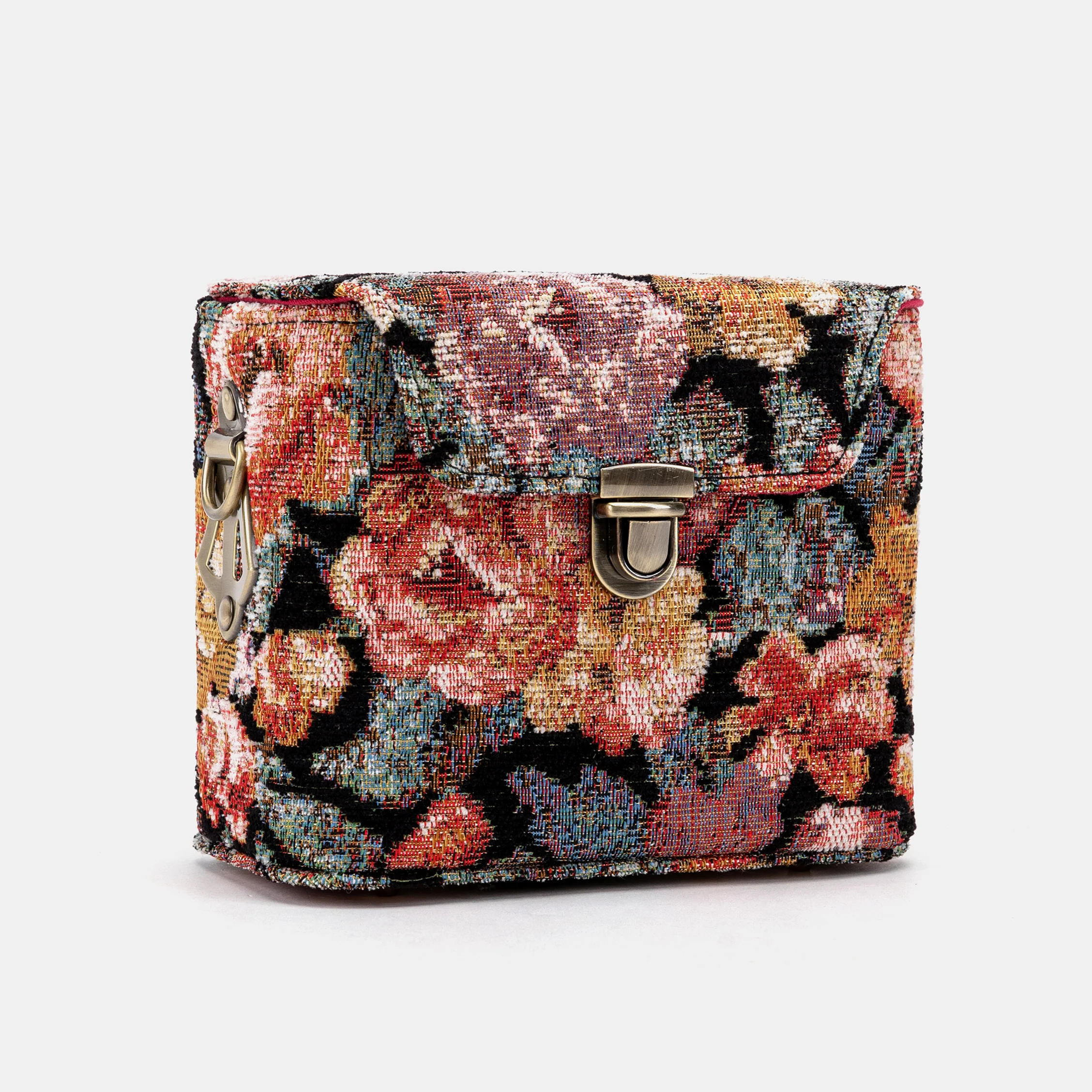 Floral Rose Emma Small Train Case Crossbody - Image 4